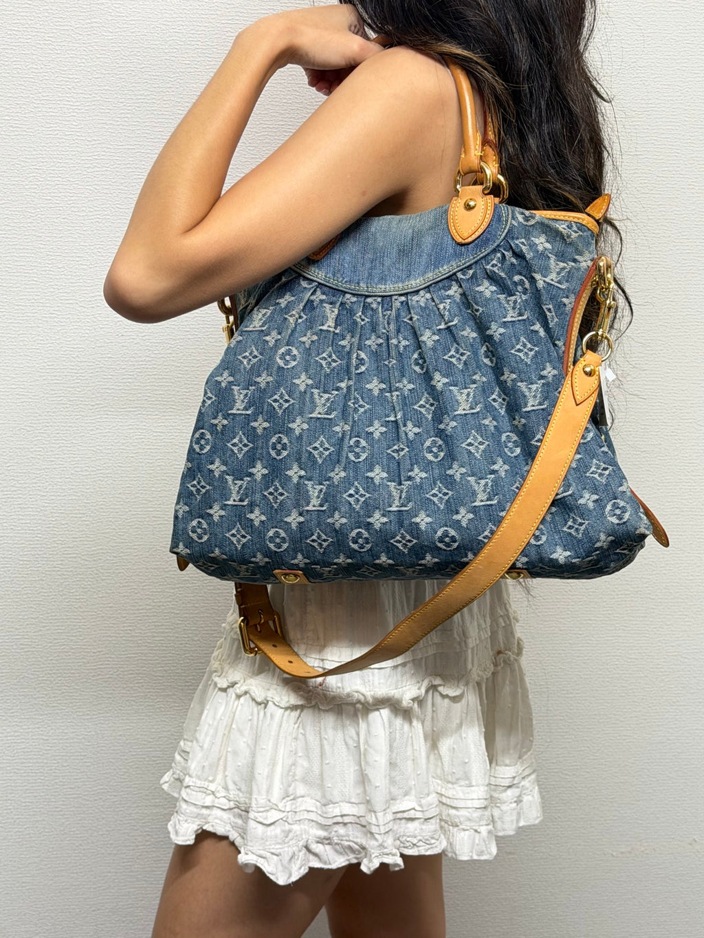 LOUIS VUITTON  Monogram Denim Neo Cabby Bag