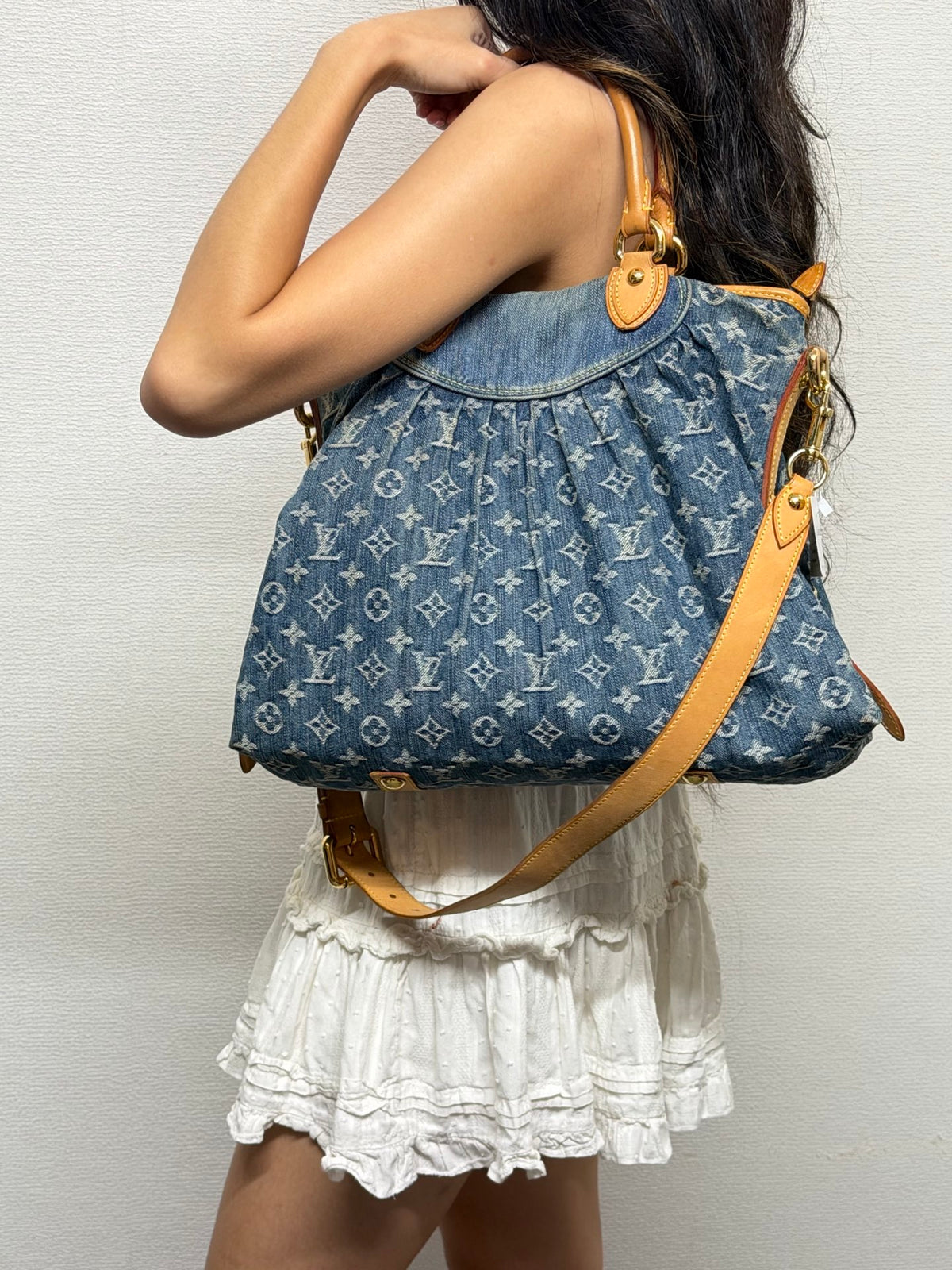 LOUIS VUITTON  Monogram Denim Neo Cabby Bag