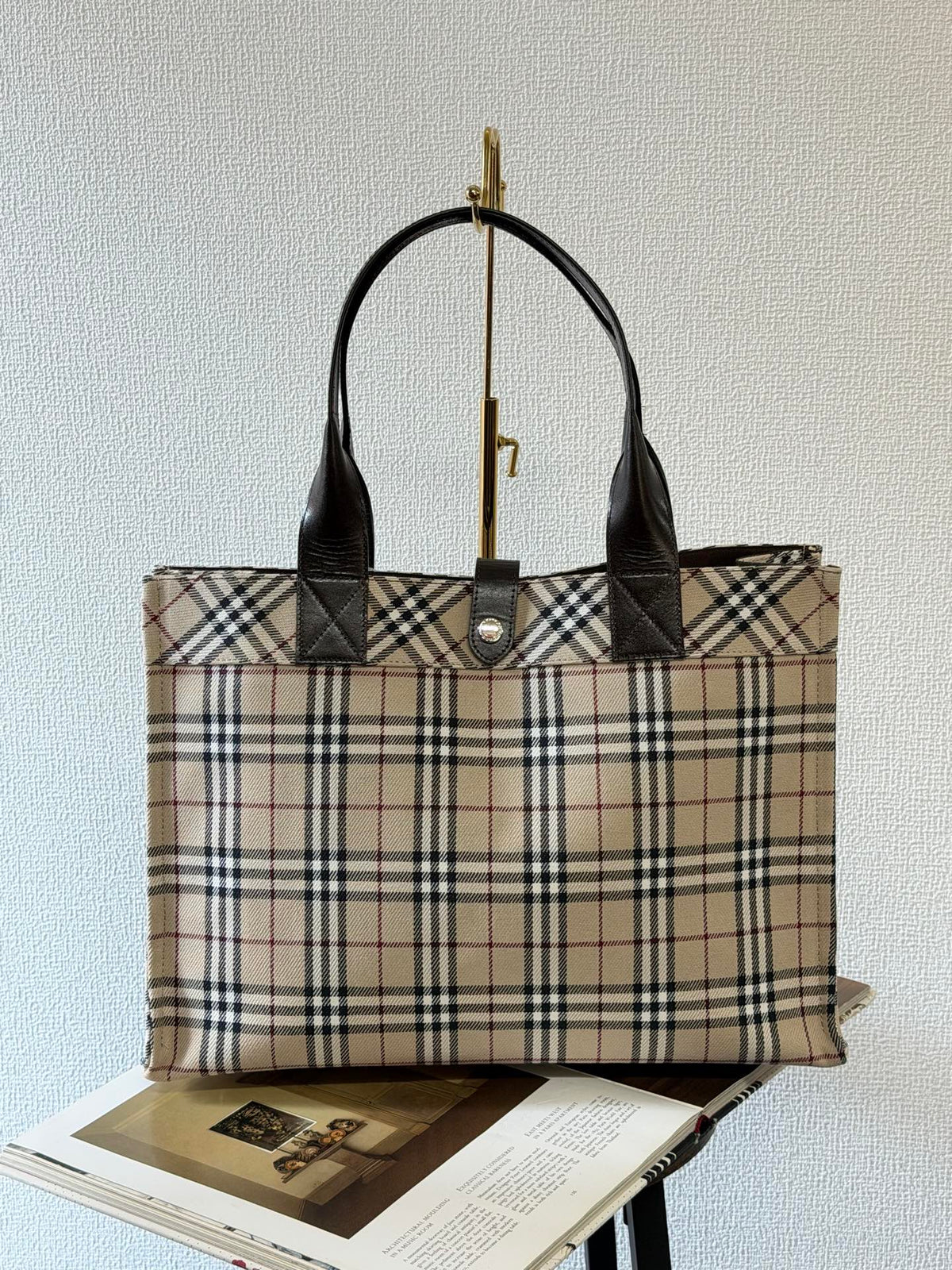BURBERRY Check Totebag