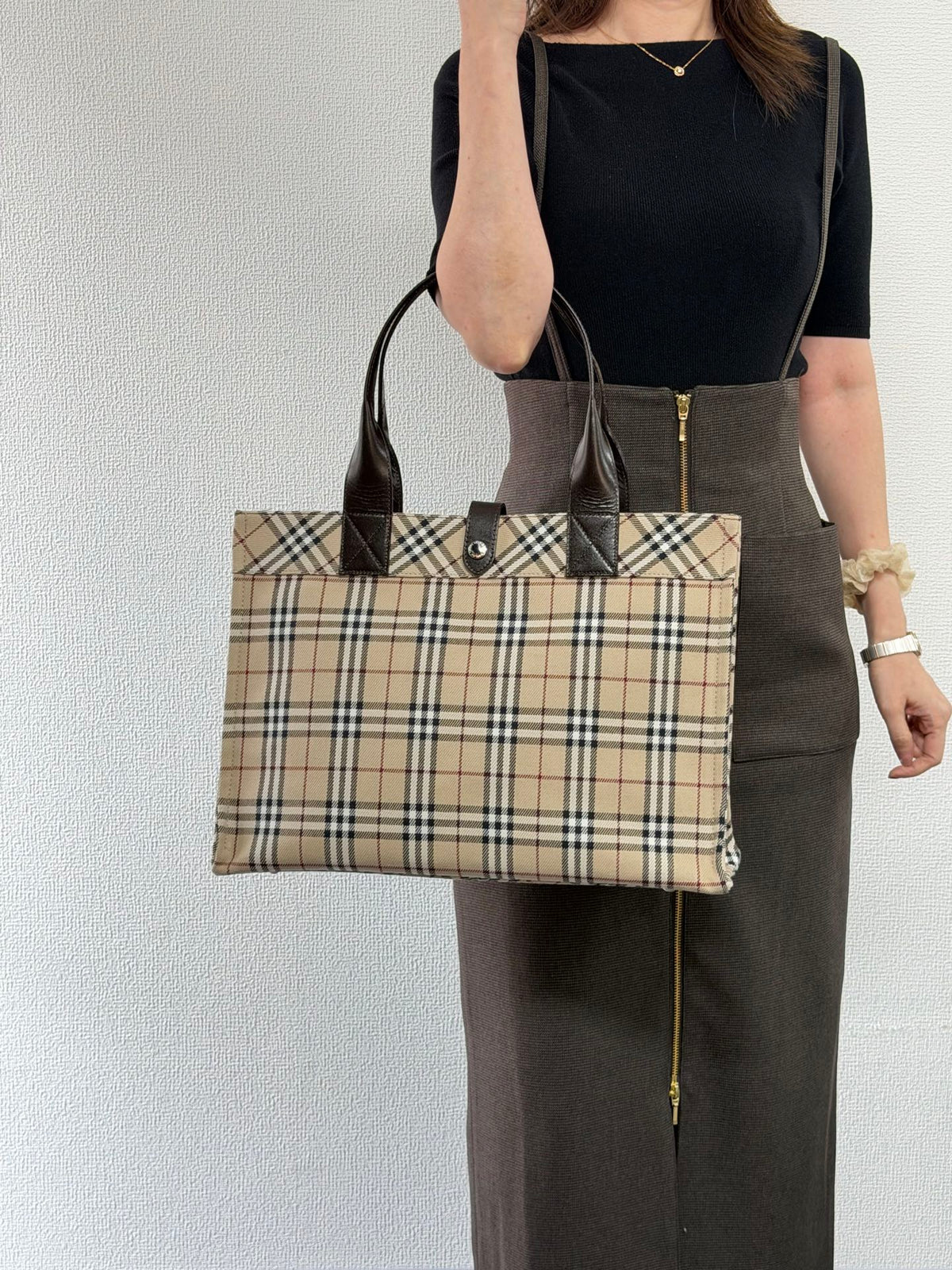 BURBERRY Check Totebag