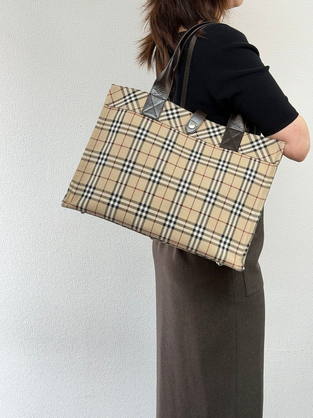 BURBERRY Check Totebag