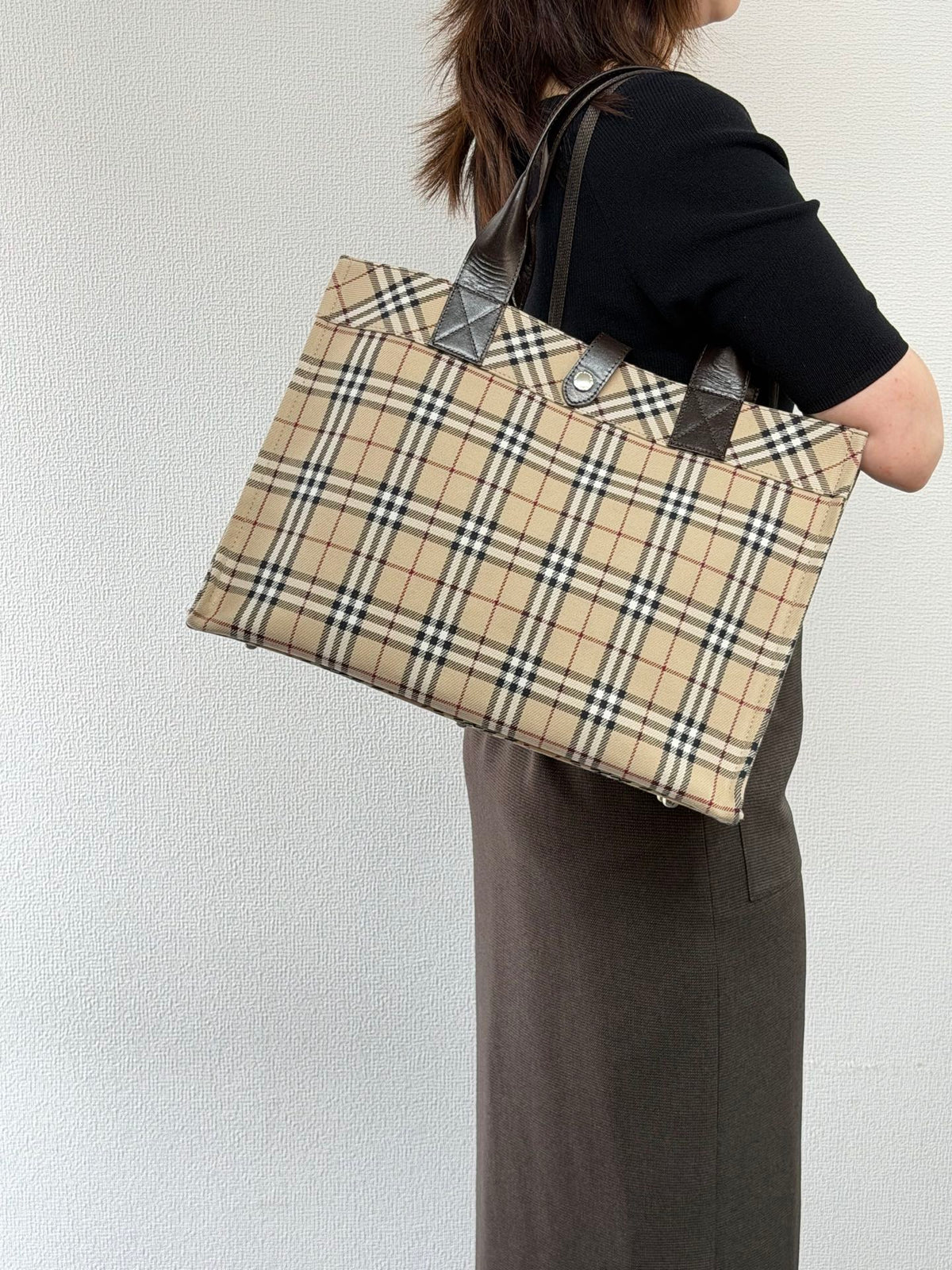 BURBERRY Check Totebag