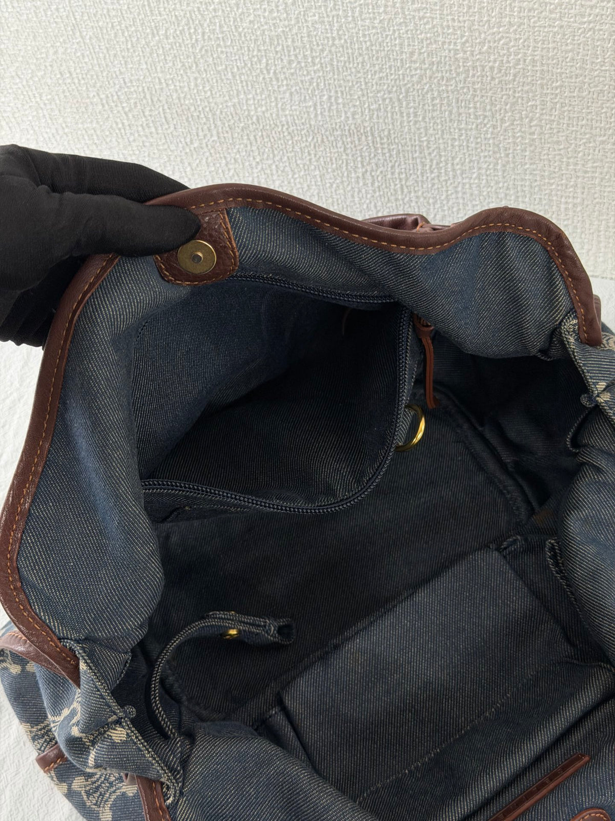 CELINE Macadam Denim Bittersweet Hobo Bag