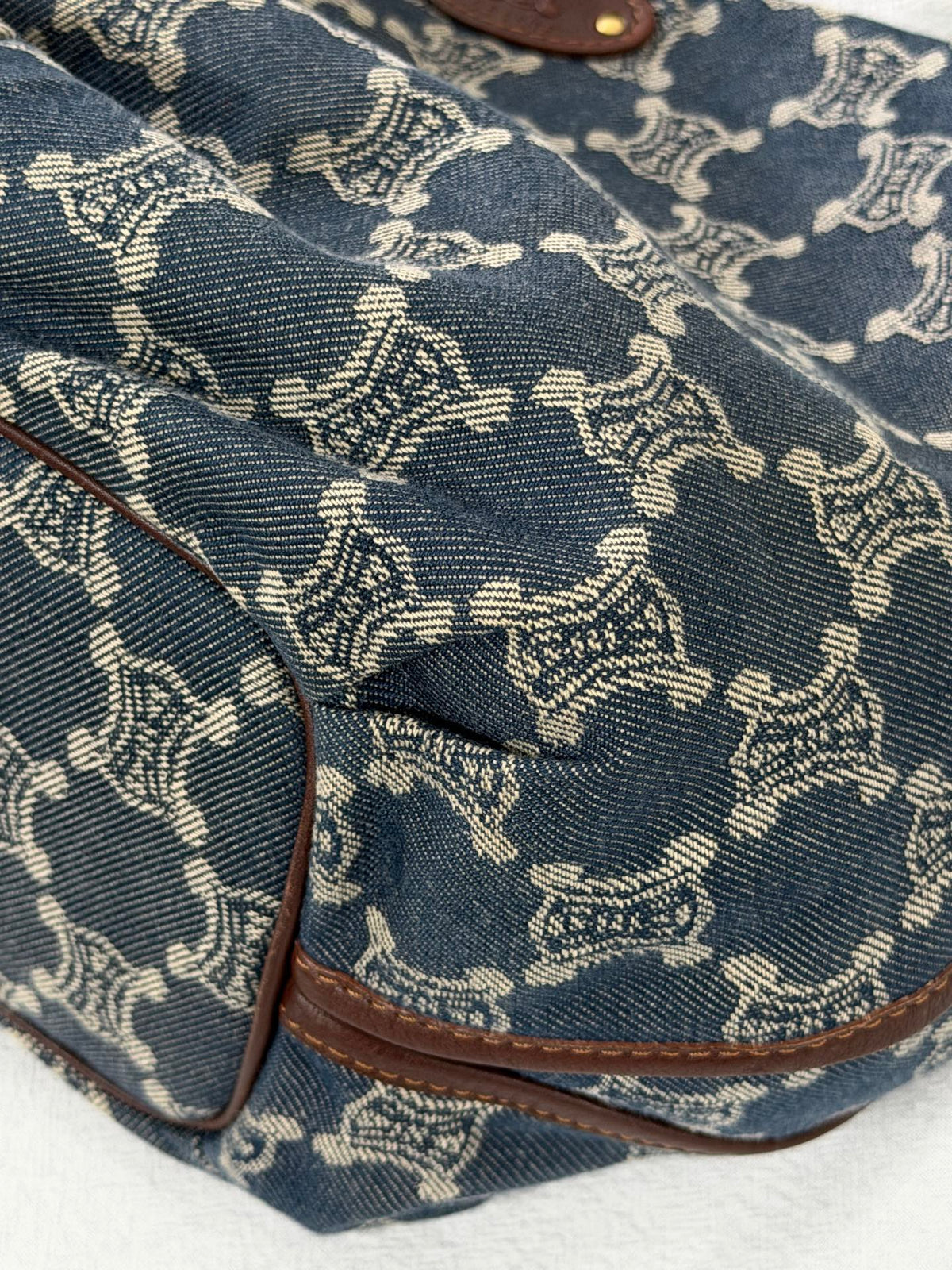 CELINE Macadam Denim Bittersweet Hobo Bag