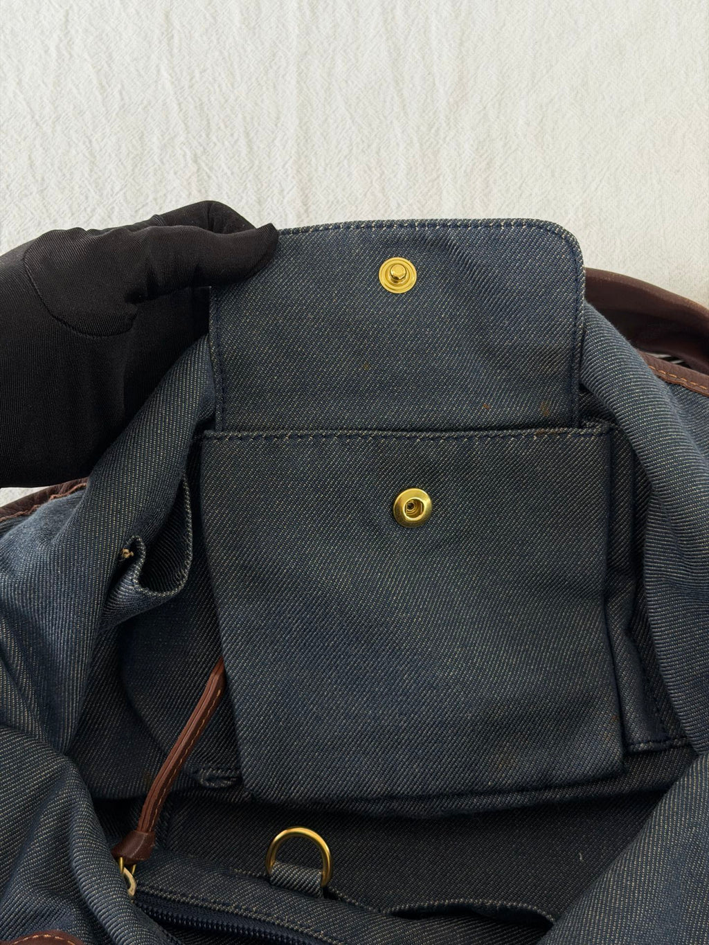 CELINE Macadam Denim Bittersweet Hobo Bag