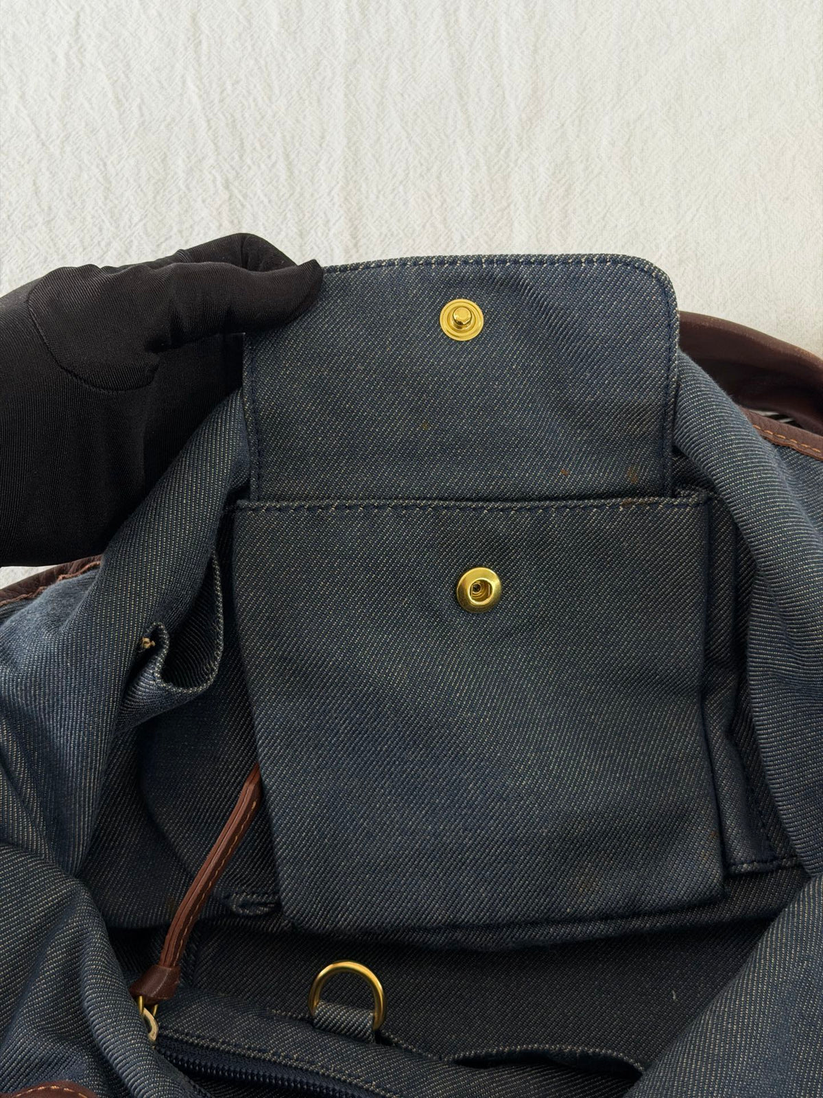 CELINE Macadam Denim Bittersweet Hobo Bag