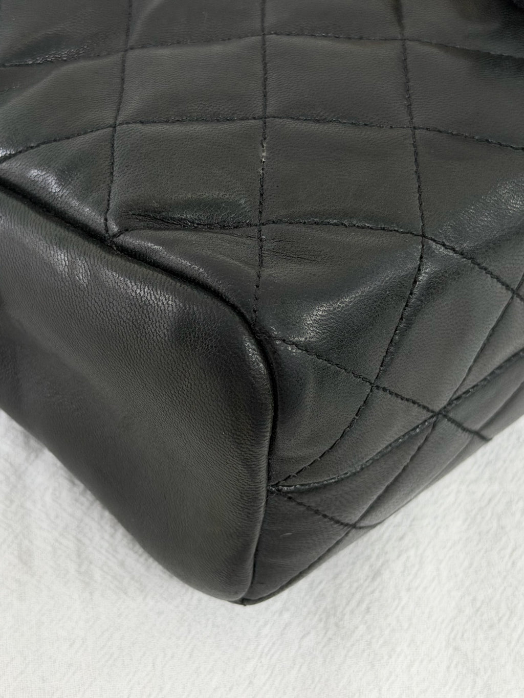 CHANEL Large Lambskin Quilted Front-Pocket Camera Tote Bag