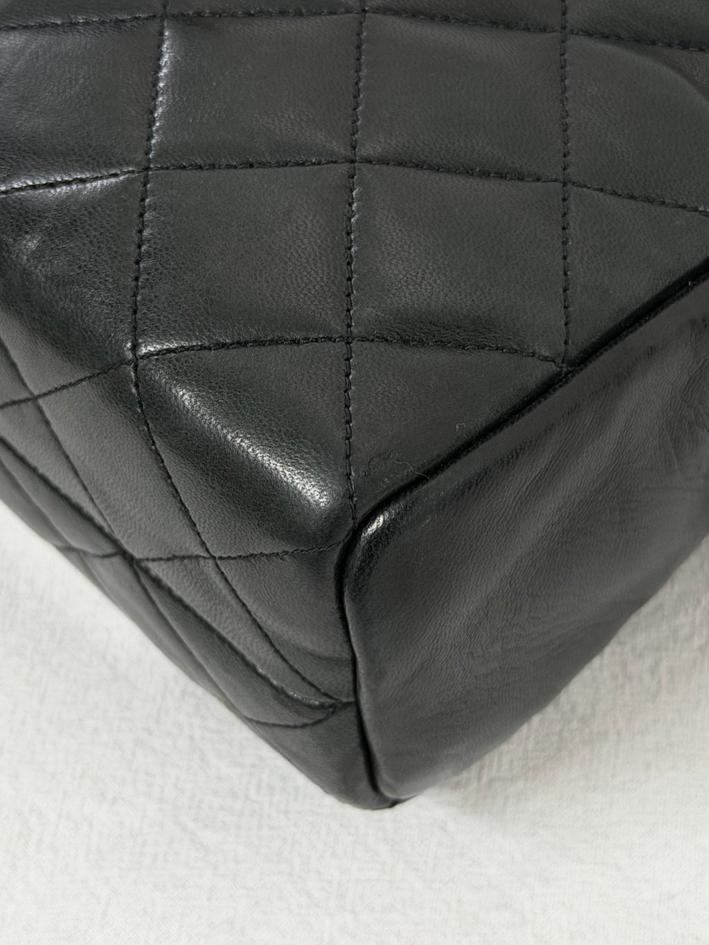 CHANEL Large Lambskin Quilted Front-Pocket Camera Tote Bag
