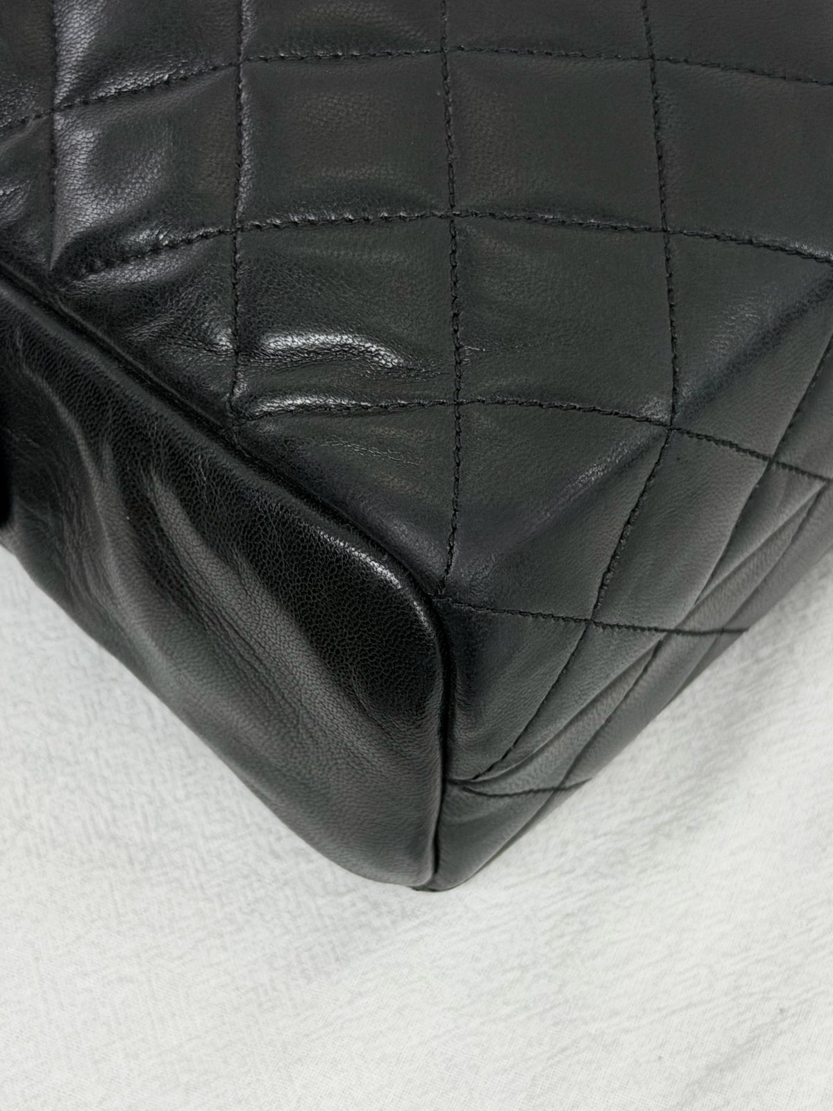 CHANEL Large Lambskin Quilted Front-Pocket Camera Tote Bag