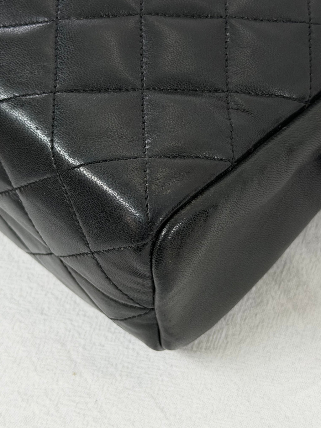 CHANEL Large Lambskin Quilted Front-Pocket Camera Tote Bag