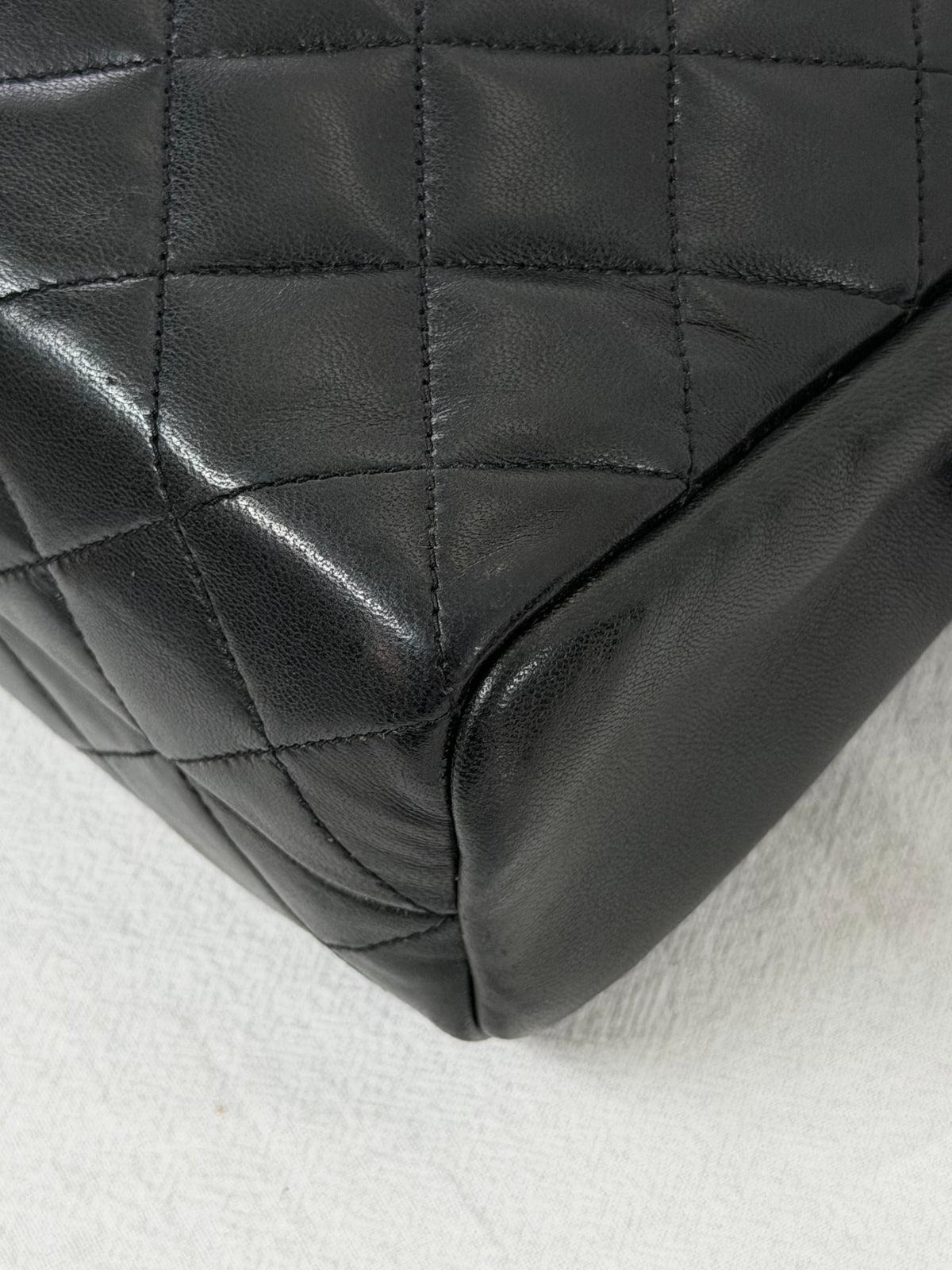 CHANEL Large Lambskin Quilted Front-Pocket Camera Tote Bag