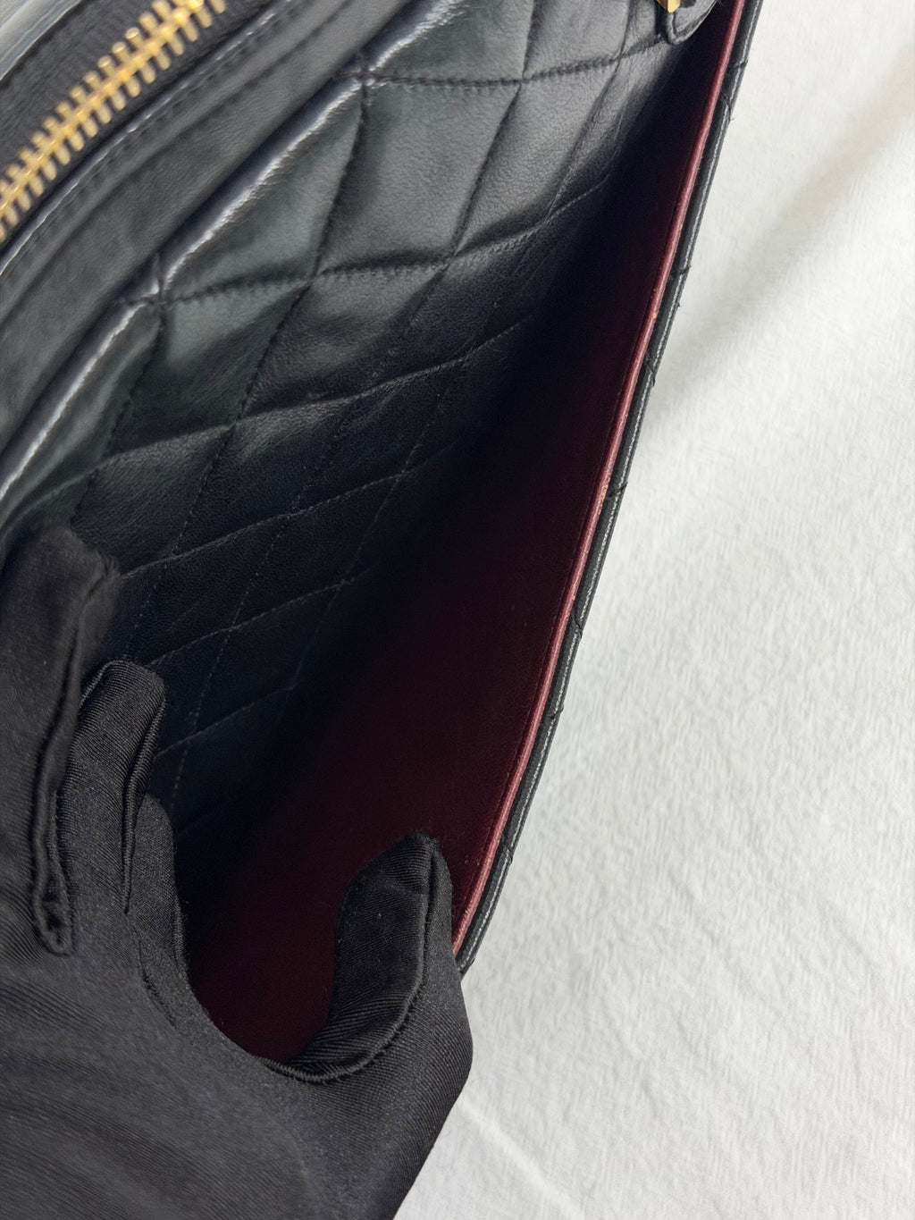 CHANEL Large Lambskin Quilted Front-Pocket Camera Tote Bag