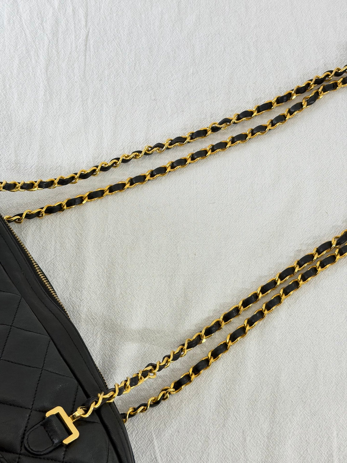 CHANEL Large Lambskin Quilted Front-Pocket Camera Tote Bag