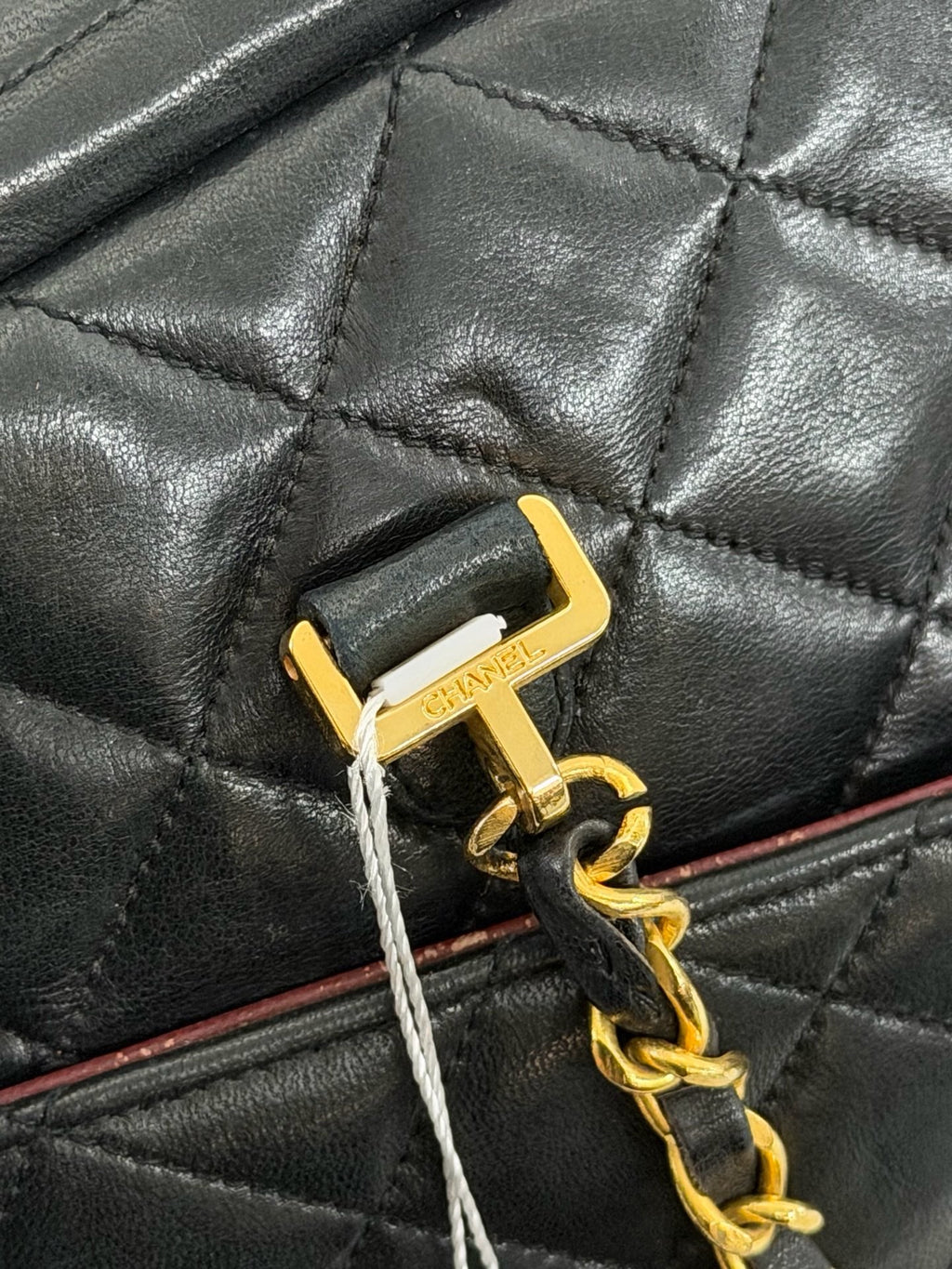 CHANEL Large Lambskin Quilted Front-Pocket Camera Tote Bag