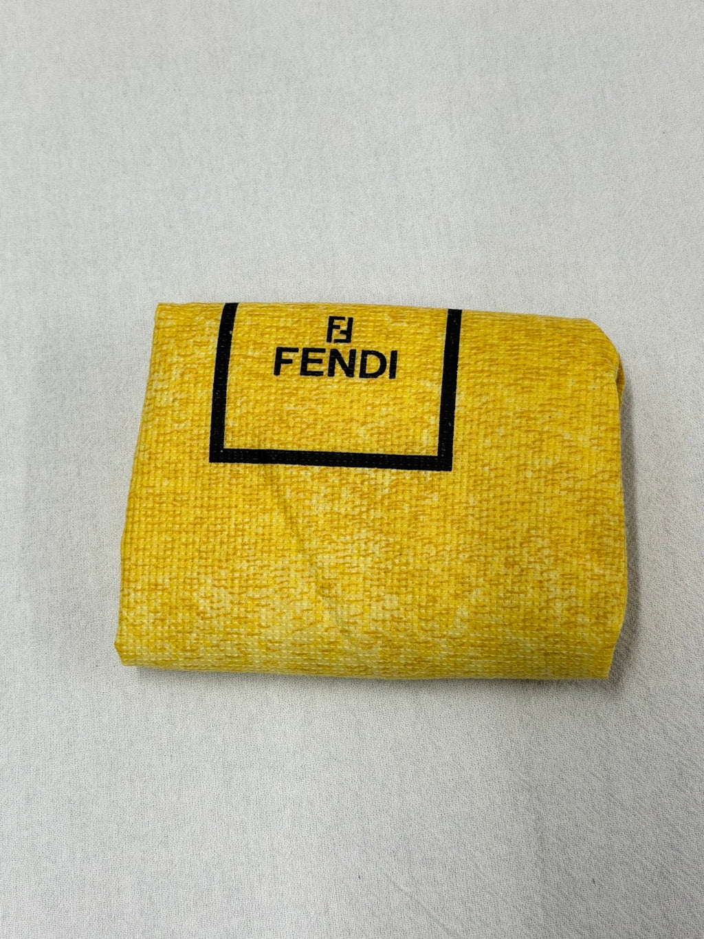 FENDI Velvet Rectangular Flap Chain Shoulder Bag