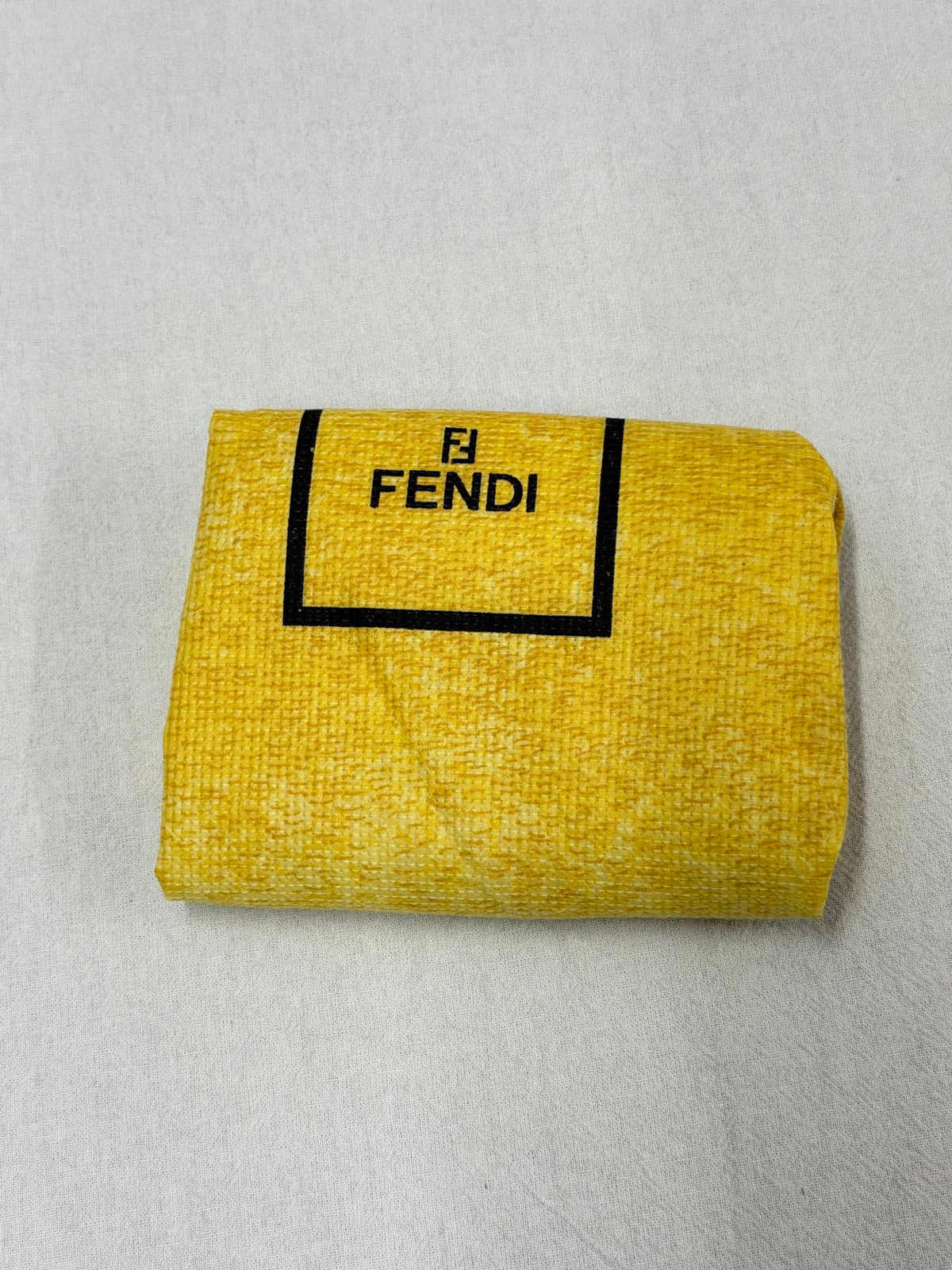 FENDI Velvet Rectangular Flap Chain Shoulder Bag