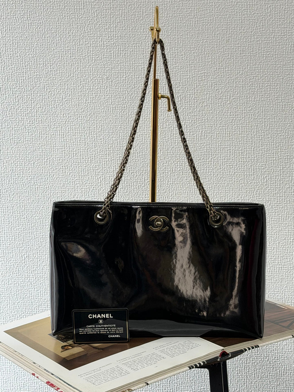Chanel  Patent Leather CC Chain  Bag