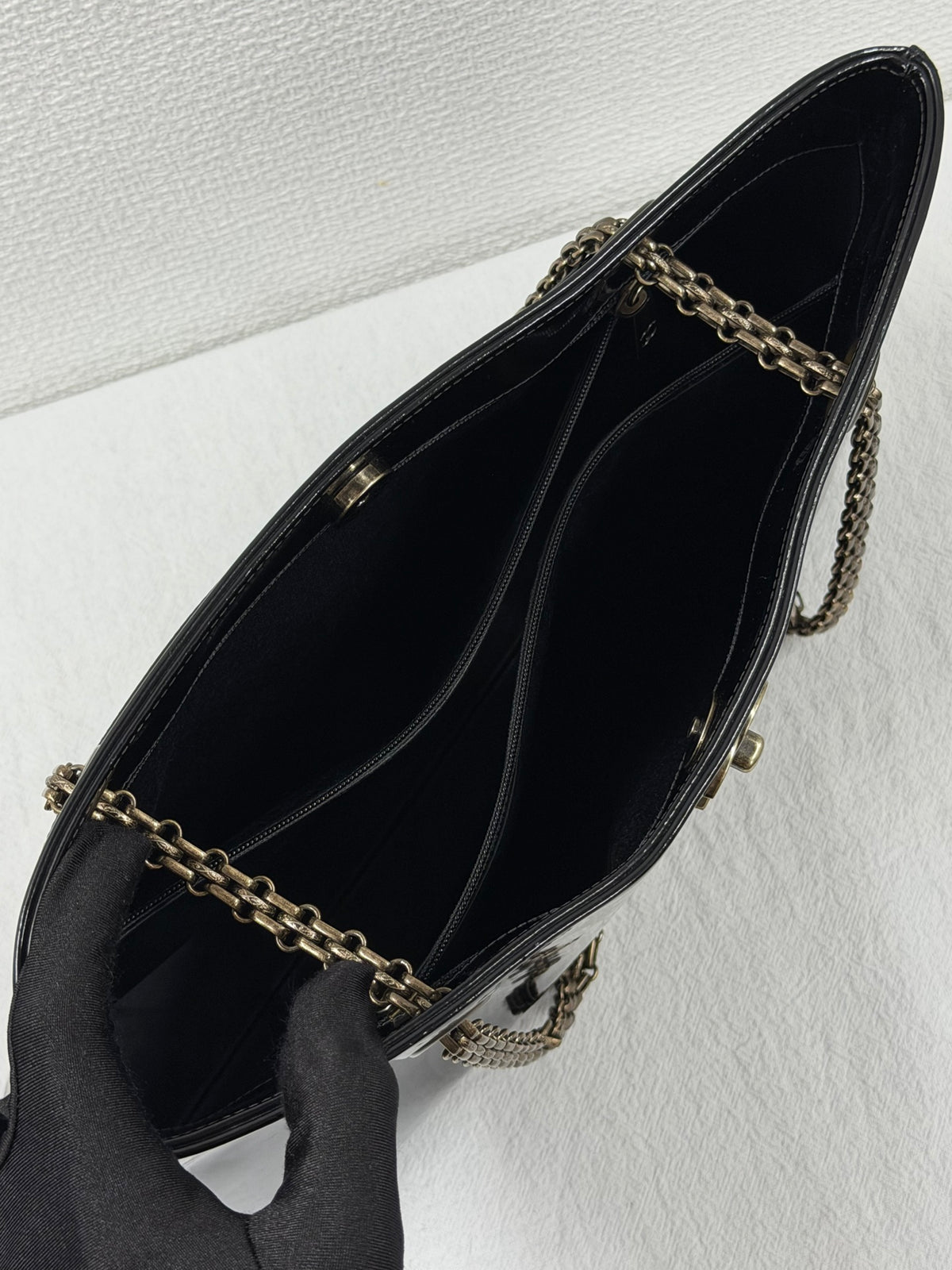 Chanel  Patent Leather CC Chain  Bag