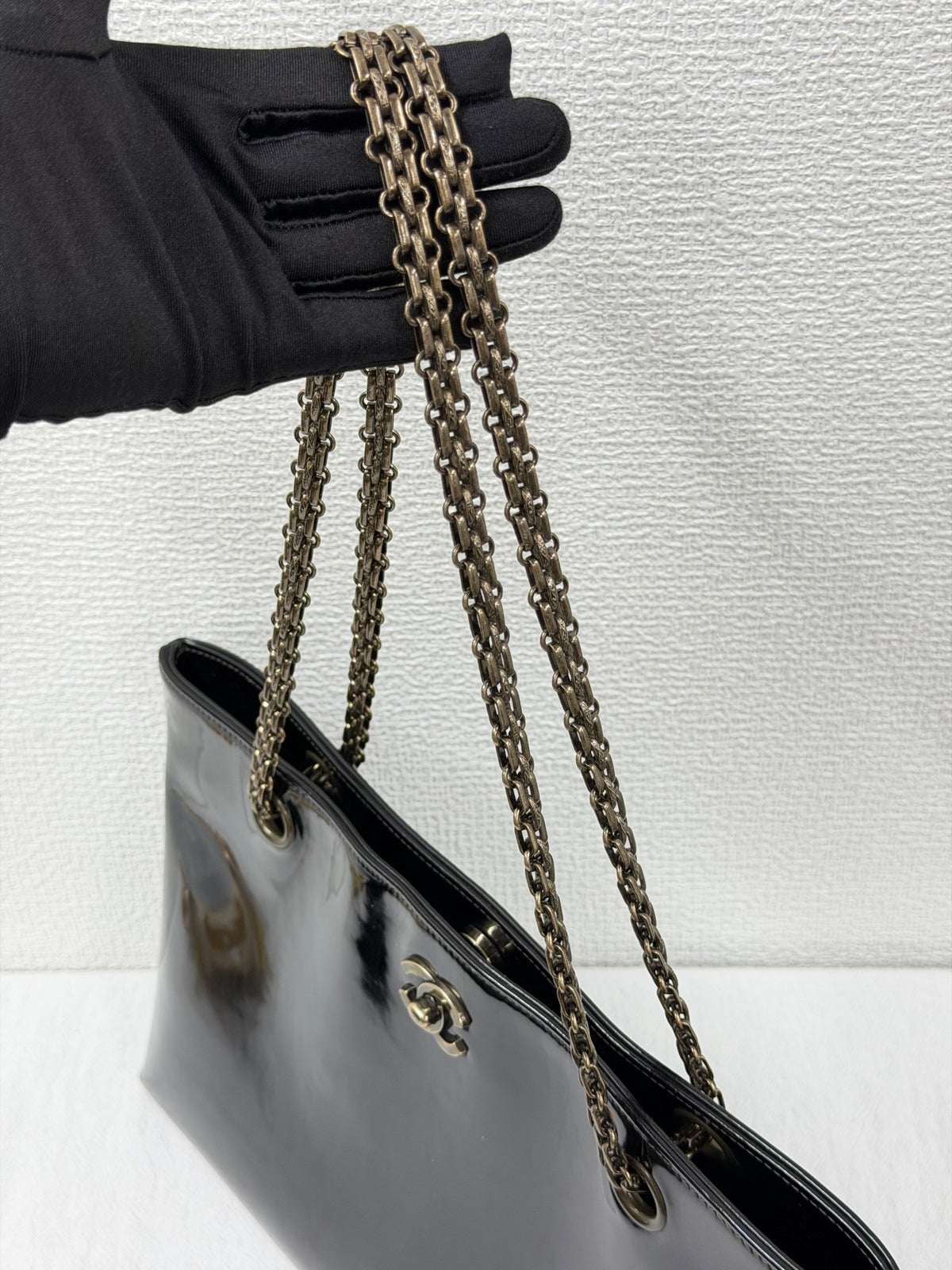 Chanel  Patent Leather CC Chain  Bag