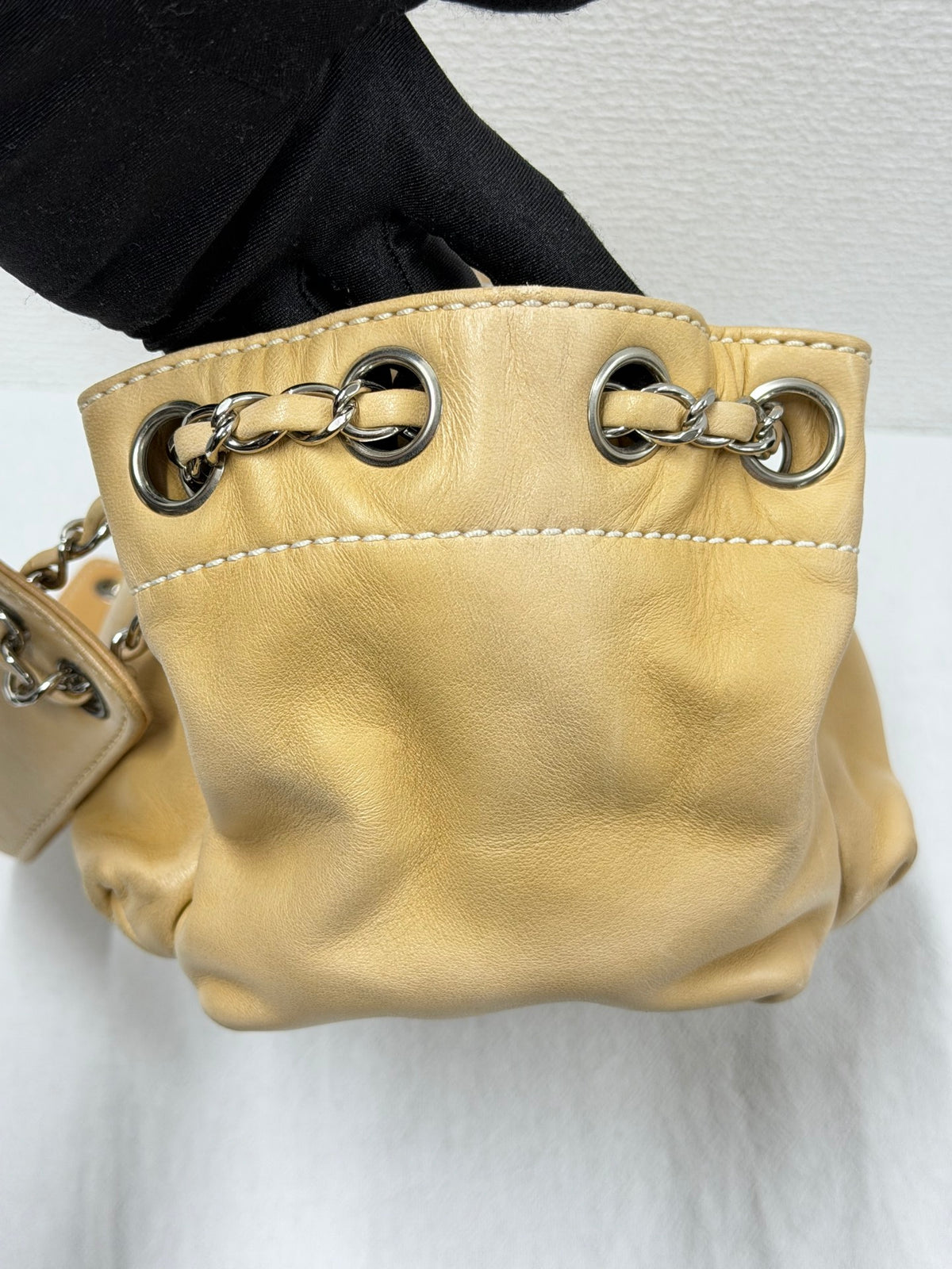 CHANEL Wild Stitch  East/West Hobo Chain Shoulder Bag