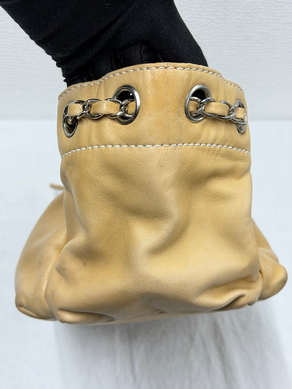 CHANEL Wild Stitch  East/West Hobo Chain Shoulder Bag