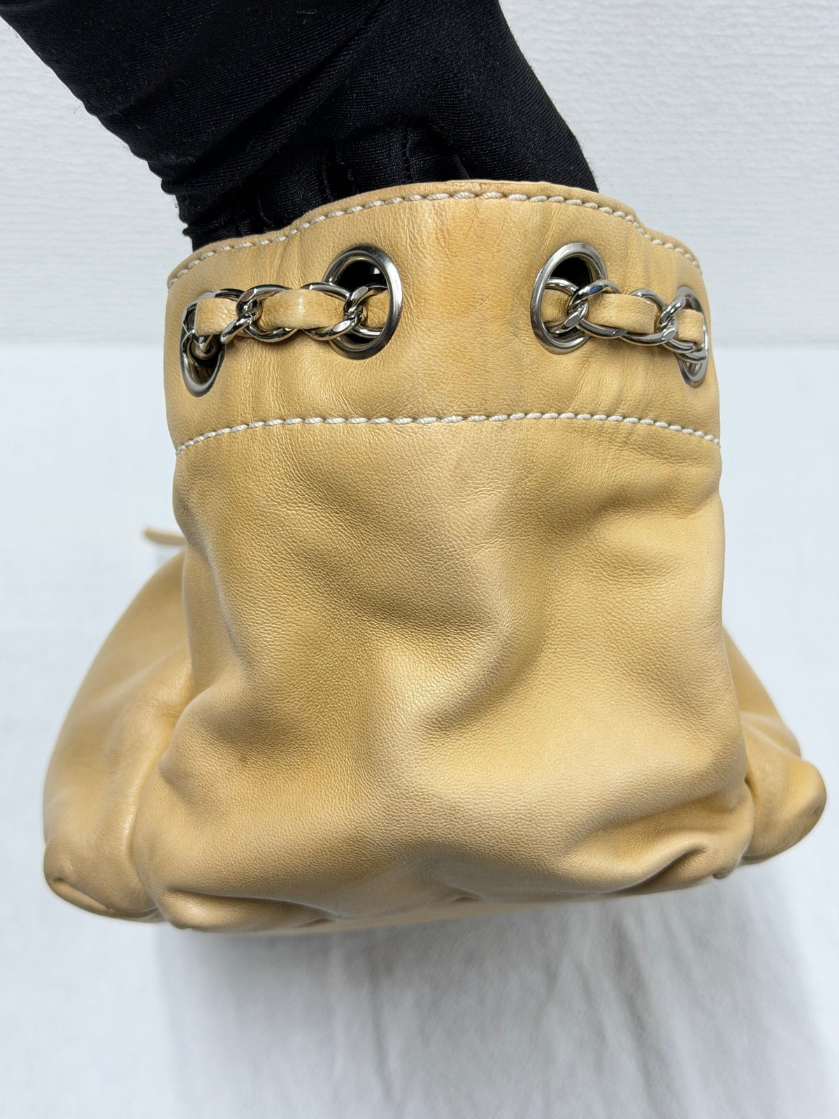 CHANEL Wild Stitch  East/West Hobo Chain Shoulder Bag