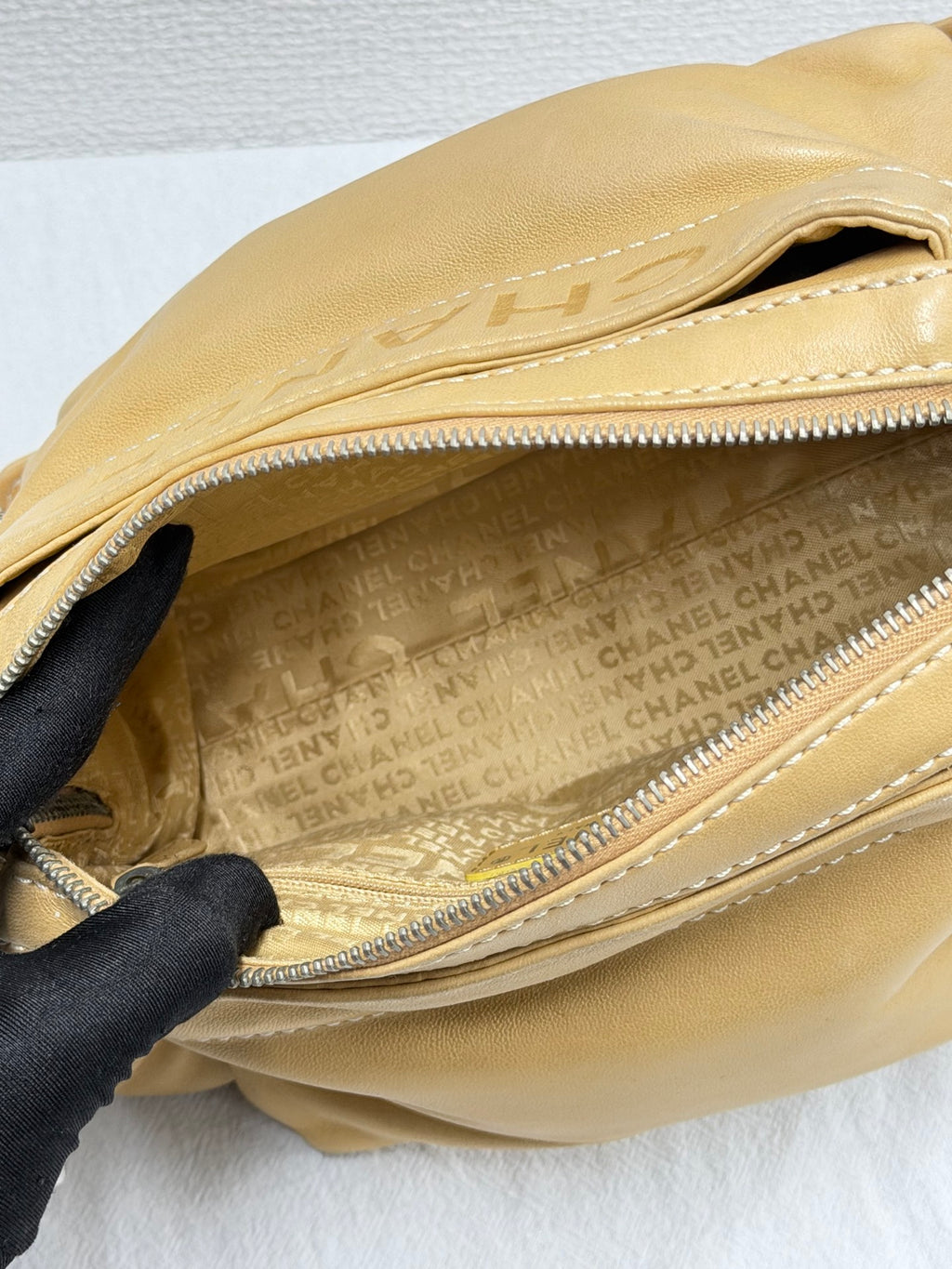 CHANEL Wild Stitch  East/West Hobo Chain Shoulder Bag