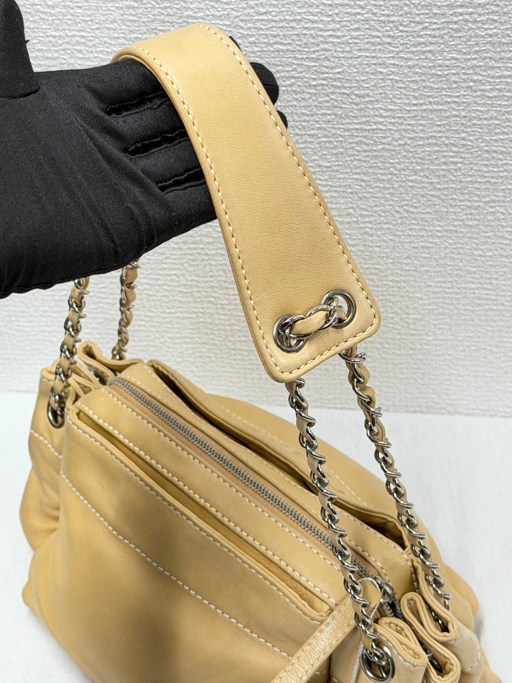 CHANEL Wild Stitch  East/West Hobo Chain Shoulder Bag