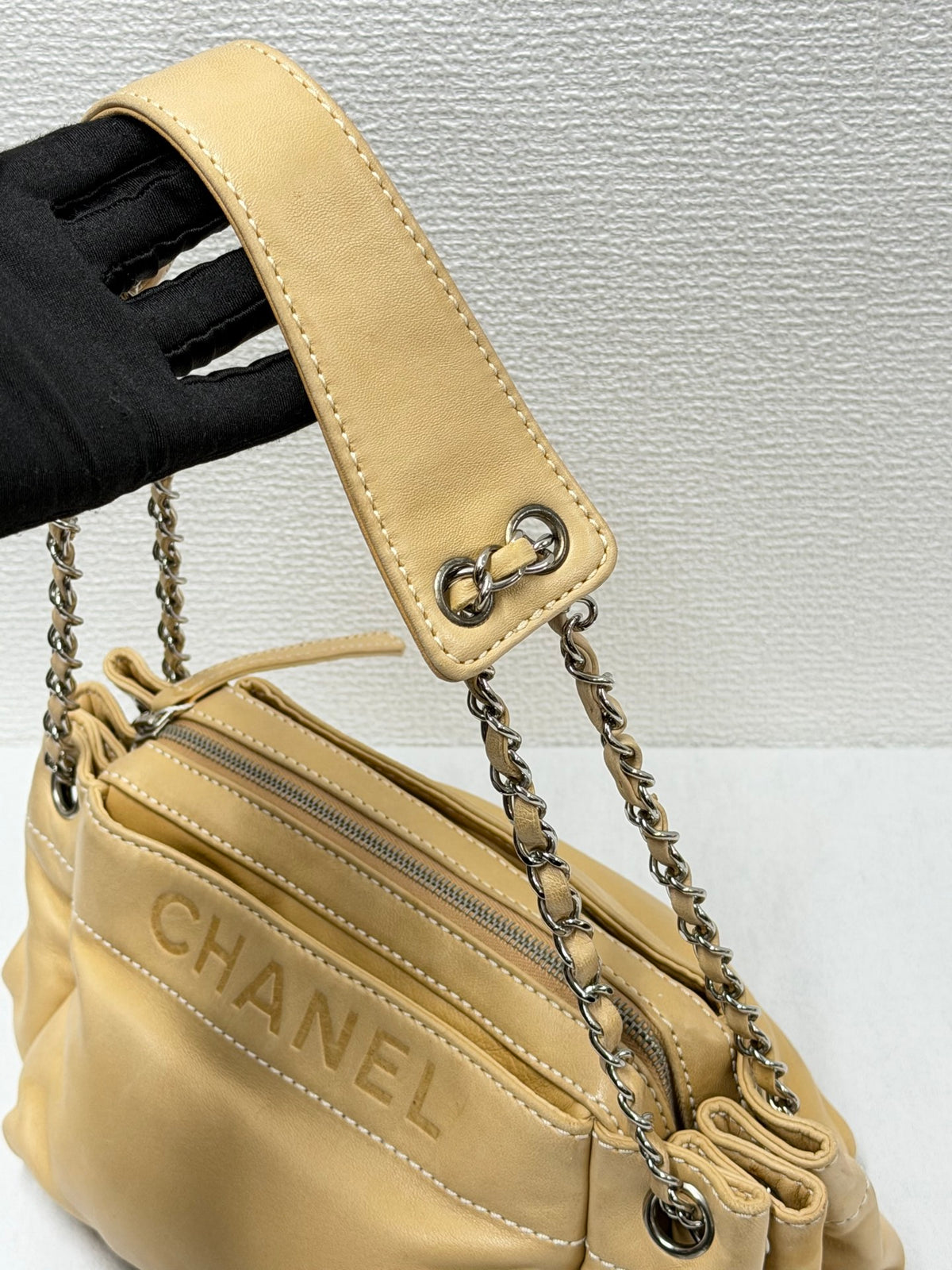 CHANEL Wild Stitch  East/West Hobo Chain Shoulder Bag