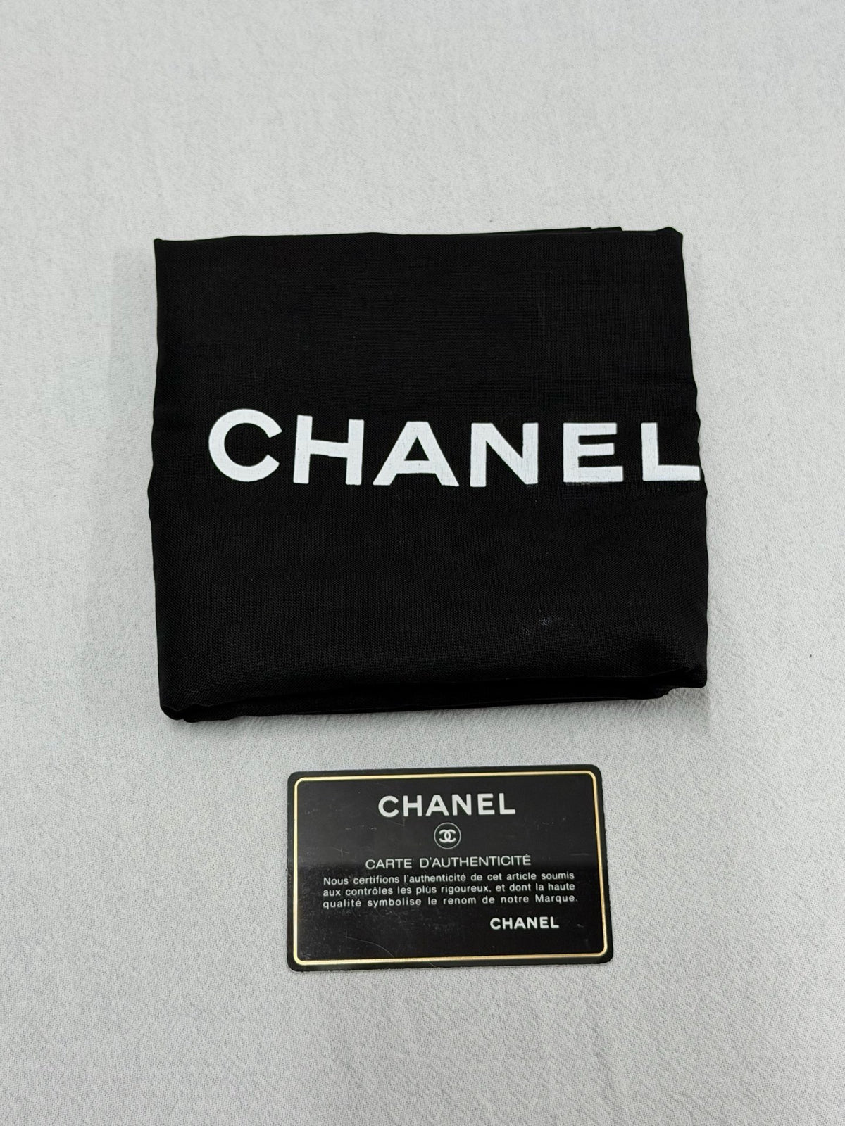 CHANEL Caviar Skin Chevron Drawstring Backpack / Bucket Bag