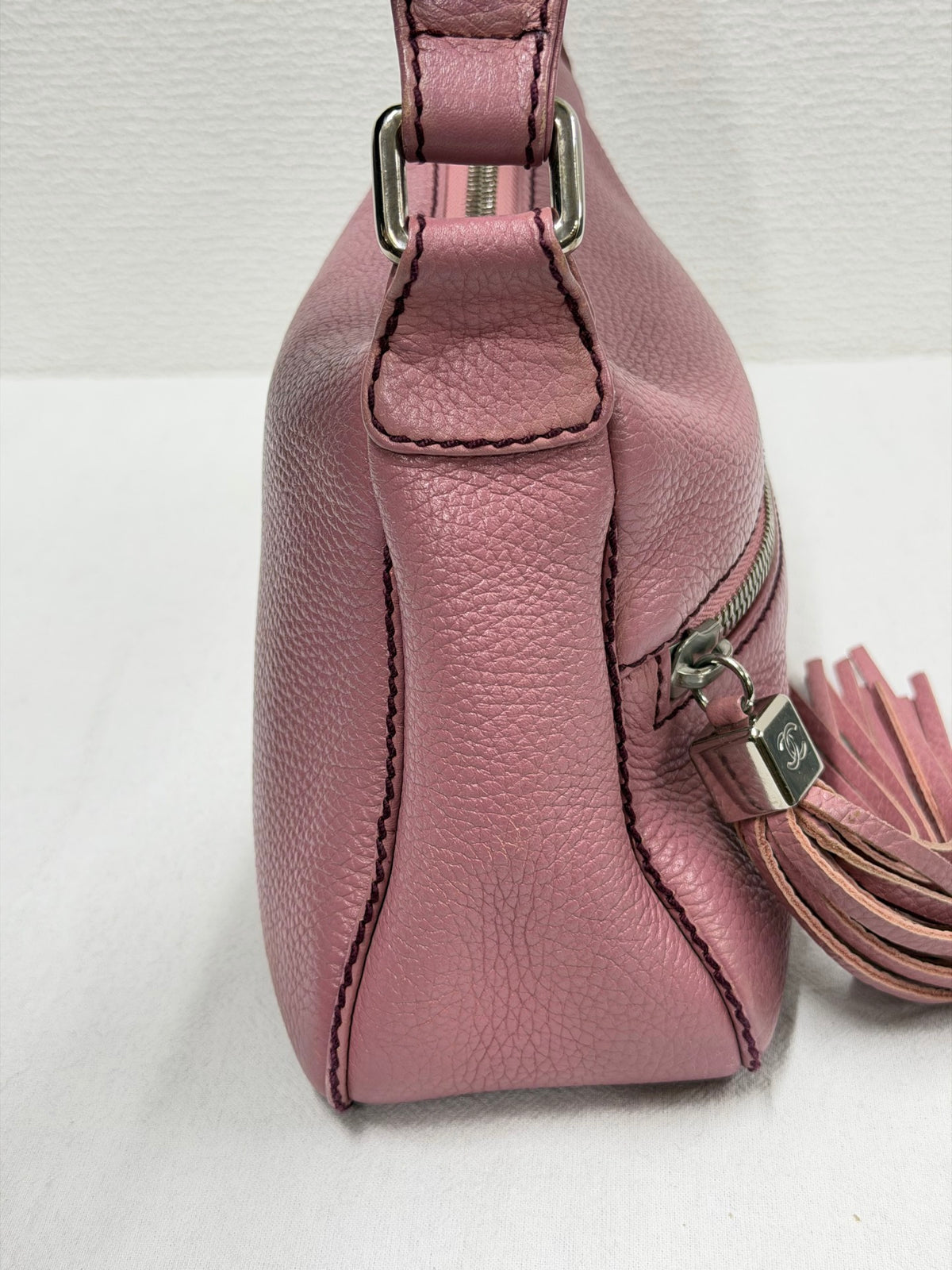 CHANEL Caviar Skin Tassel Flap Bag