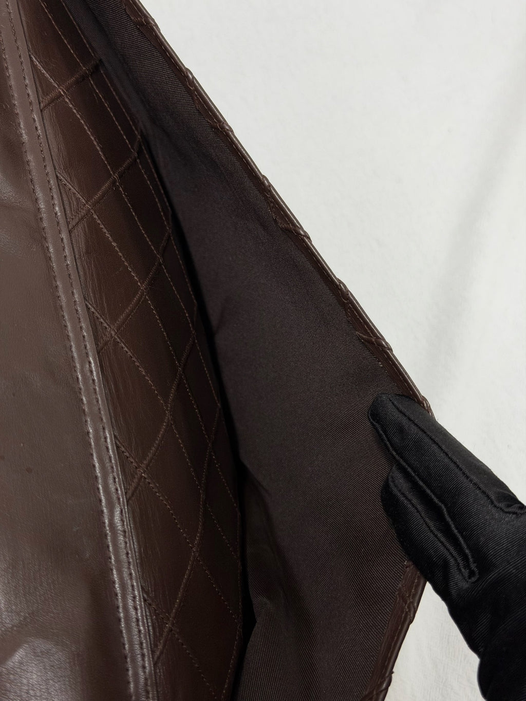 CHANEL Quilted Lambskin Top Handle Duffle Bag
