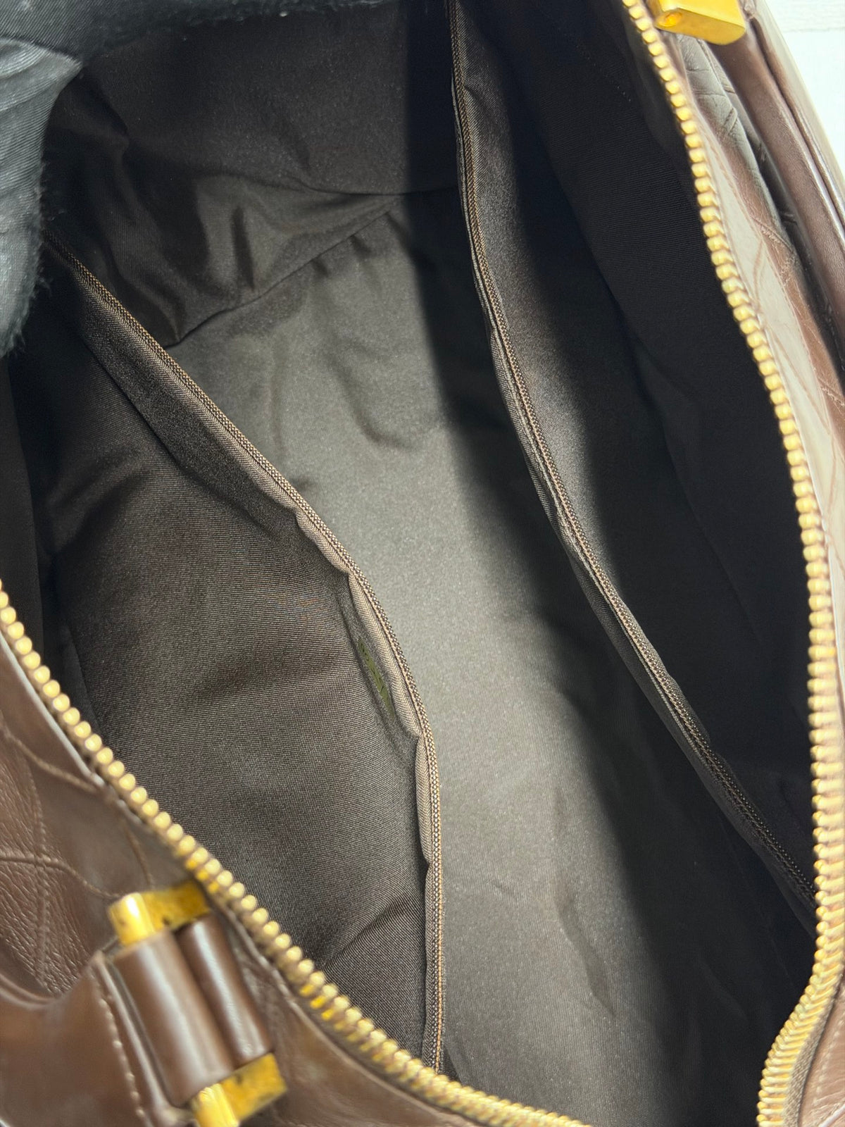 CHANEL Quilted Lambskin Top Handle Duffle Bag