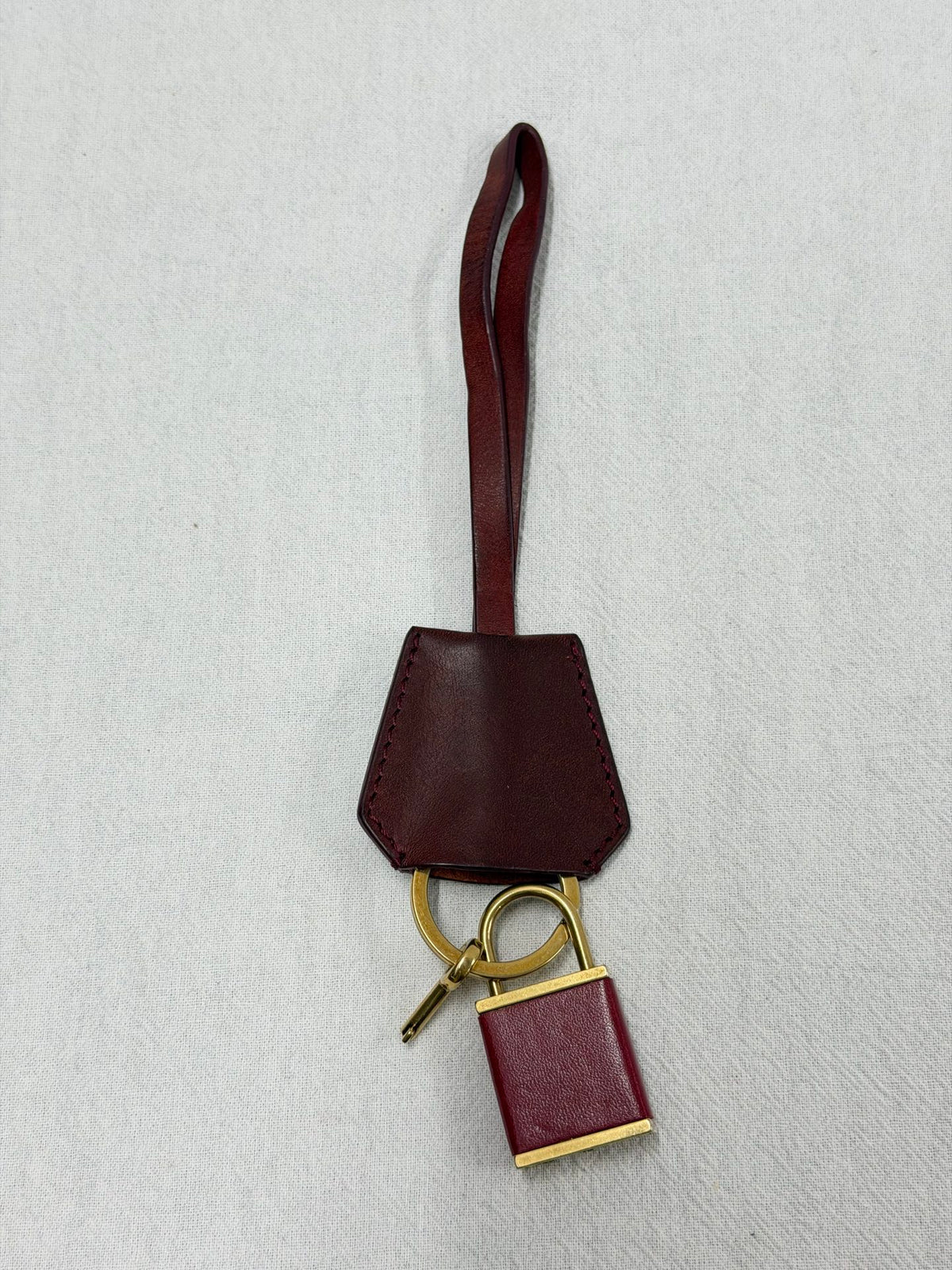 CELINE Vintage C Macadam Canvas Shoulder Bag with Red Leather Trim