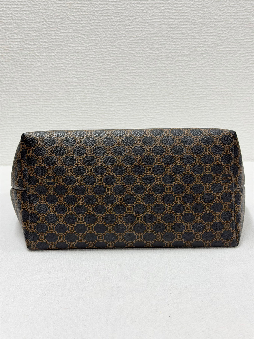 CELINE Vintage Black Macadam Canvas Accessories Pouch Shoulder Bag