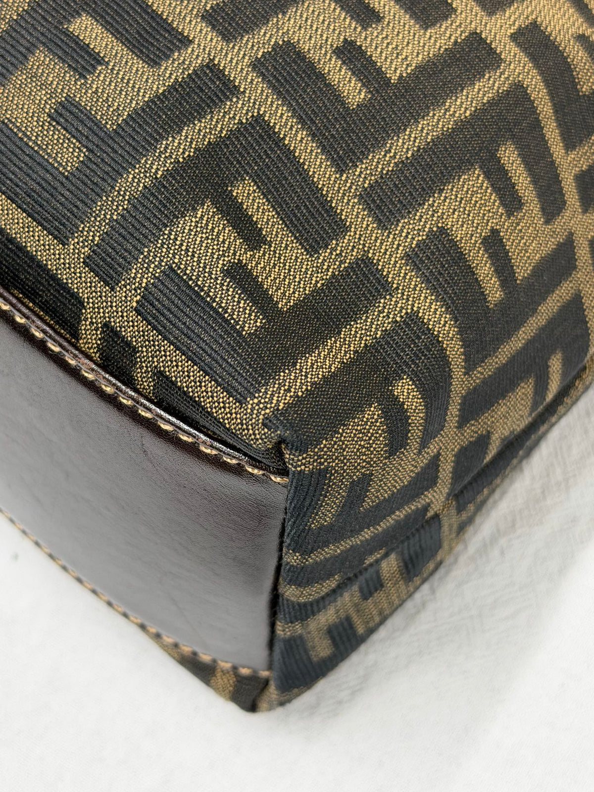FENDI Zucca Canvas Dome Top Handle 2-Way Bag