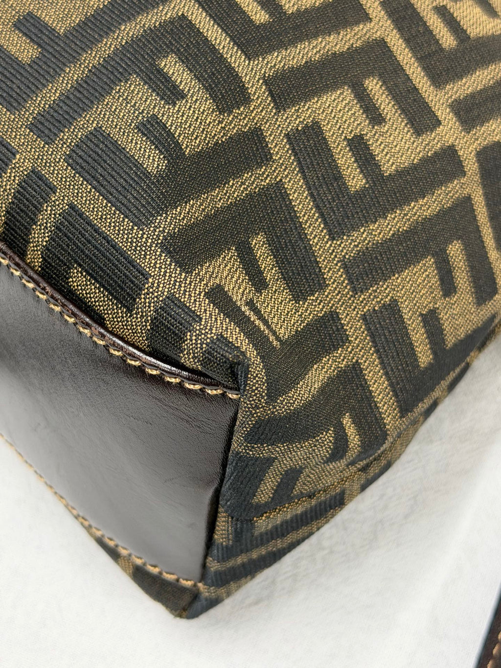 FENDI Zucca Canvas Dome Top Handle 2-Way Bag