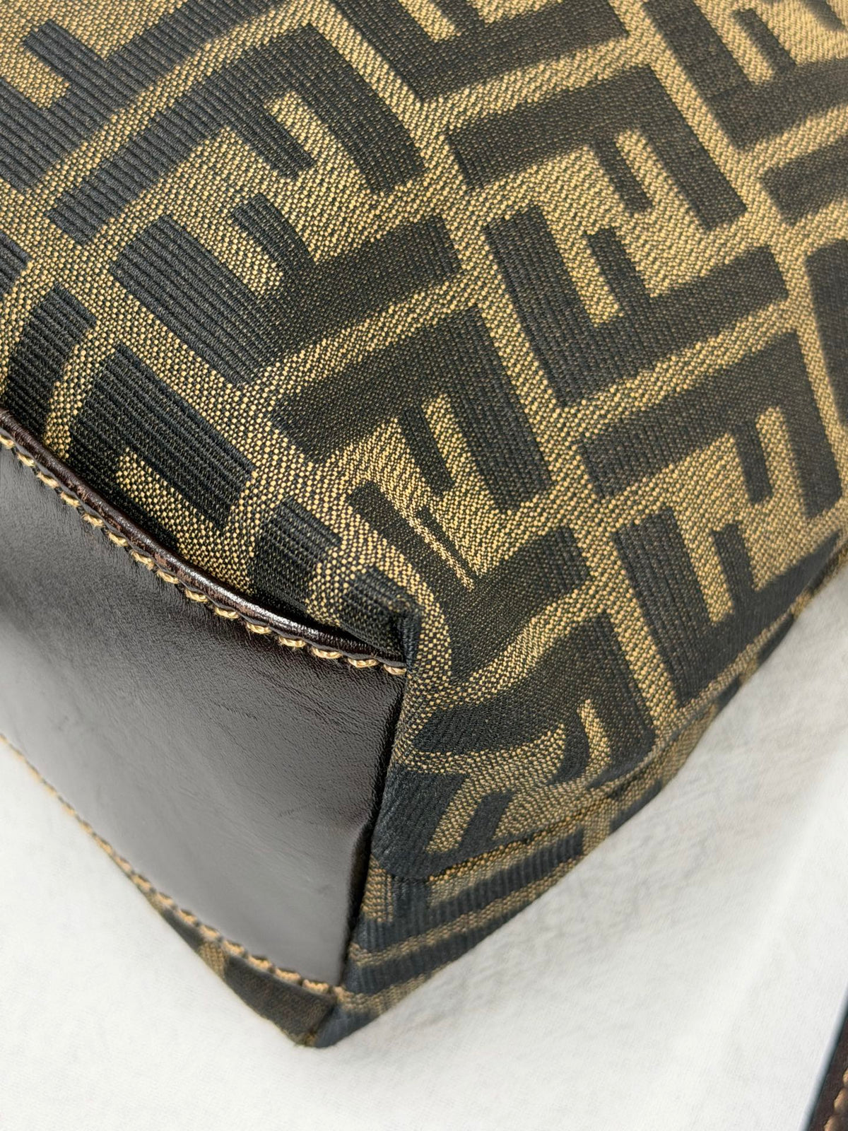 FENDI Zucca Canvas Dome Top Handle 2-Way Bag