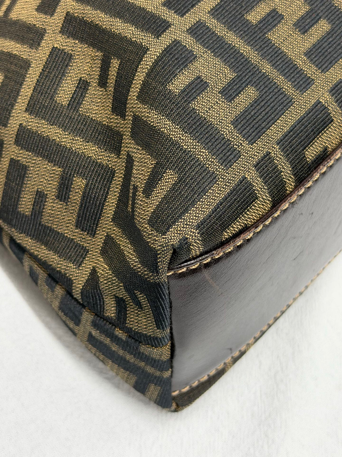 FENDI Zucca Canvas Dome Top Handle 2-Way Bag
