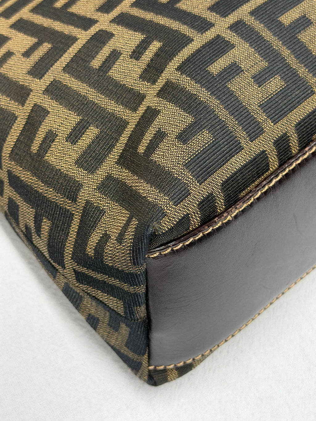 FENDI Zucca Canvas Dome Top Handle 2-Way Bag