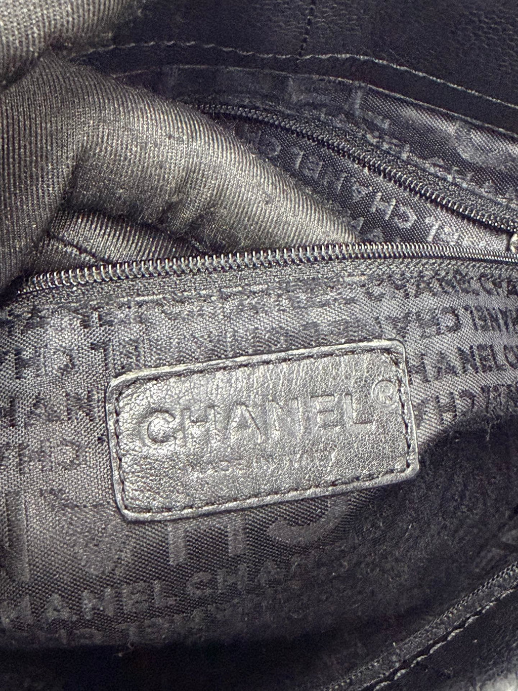 CHANEL Chocolate Bar Square Stitch Caviar Leather Tote Bag