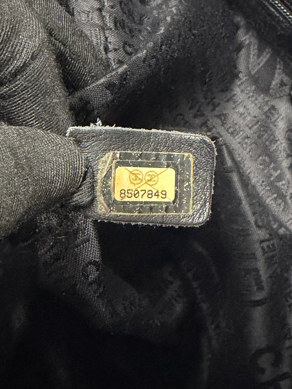 CHANEL Chocolate Bar Square Stitch Caviar Leather Tote Bag