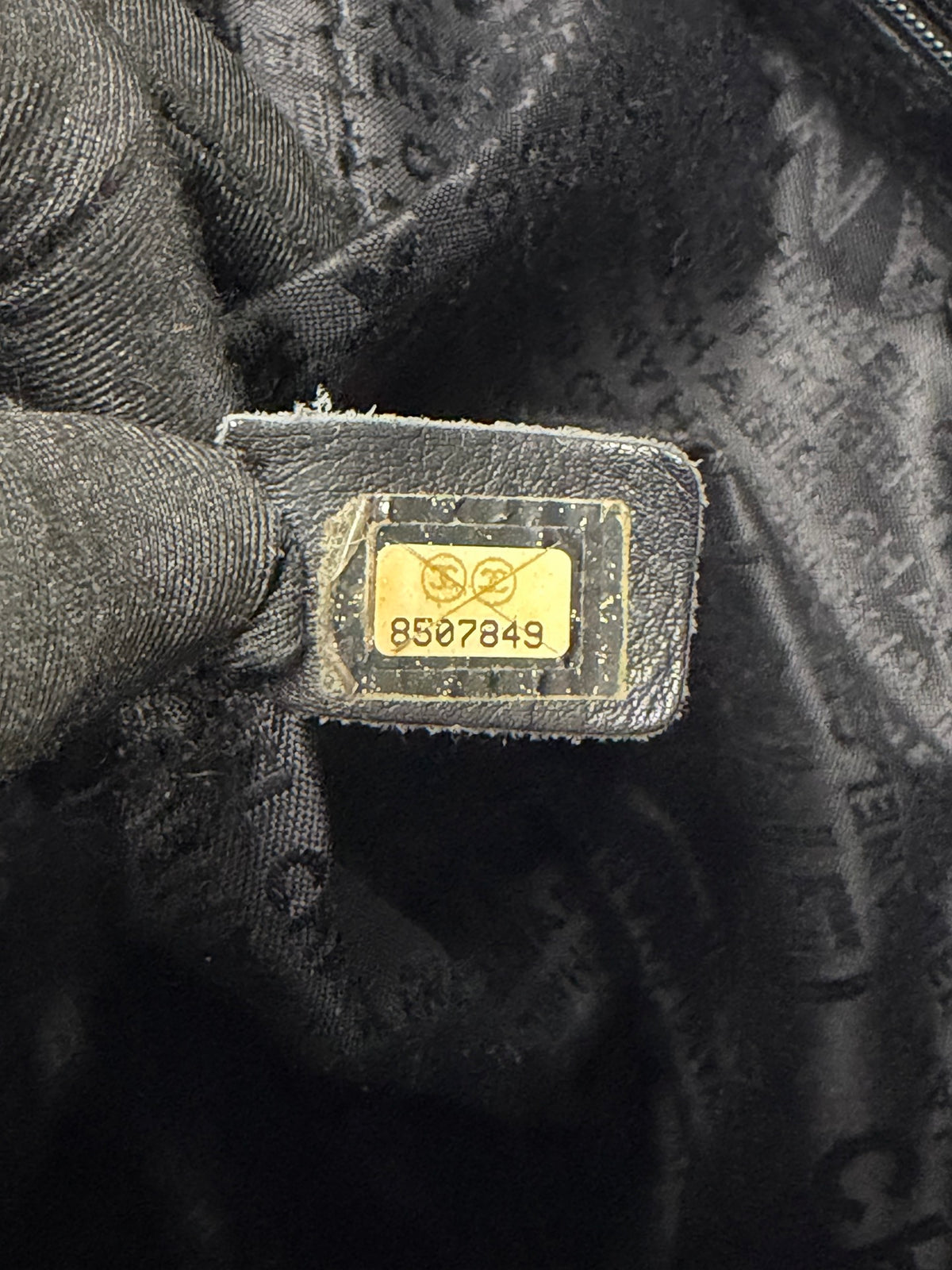CHANEL Chocolate Bar Square Stitch Caviar Leather Tote Bag