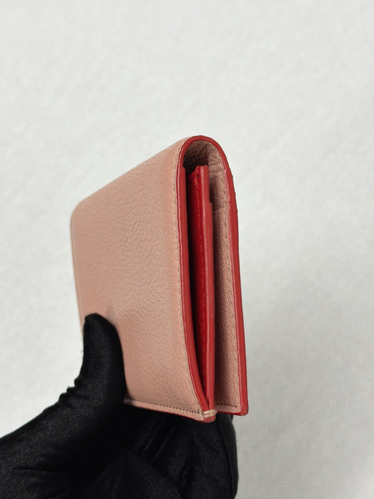 Miu Miu Madras Love Heart Leather Wallet