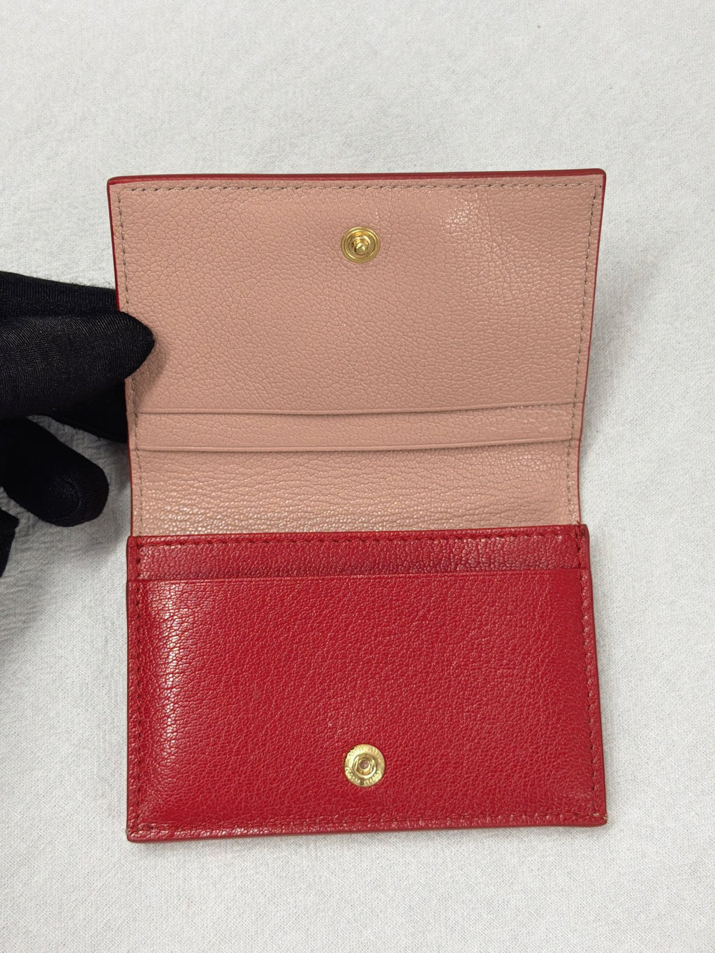 Miu Miu Madras Love Heart Leather Wallet