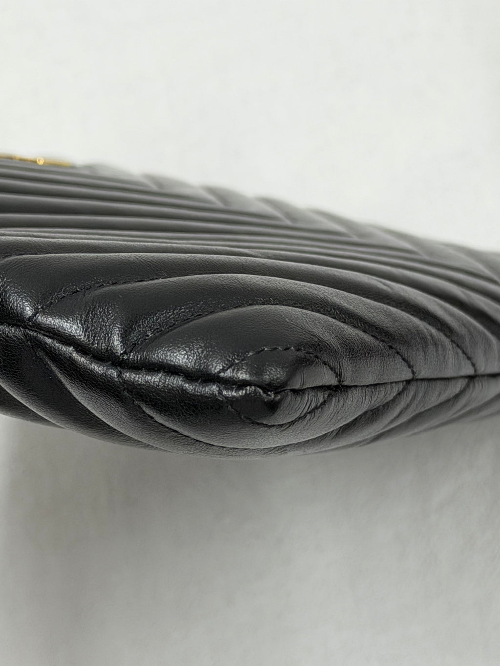 Saint Laurent YSL  Matelassé Leather Zip Tablet  Clutch