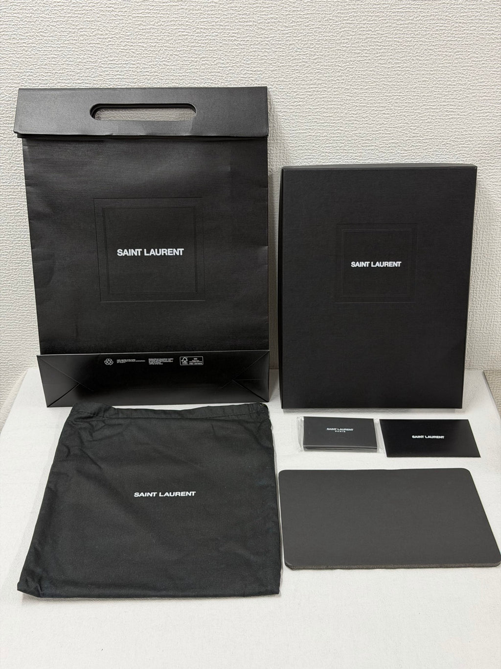 Saint Laurent YSL  Matelassé Leather Zip Tablet  Clutch