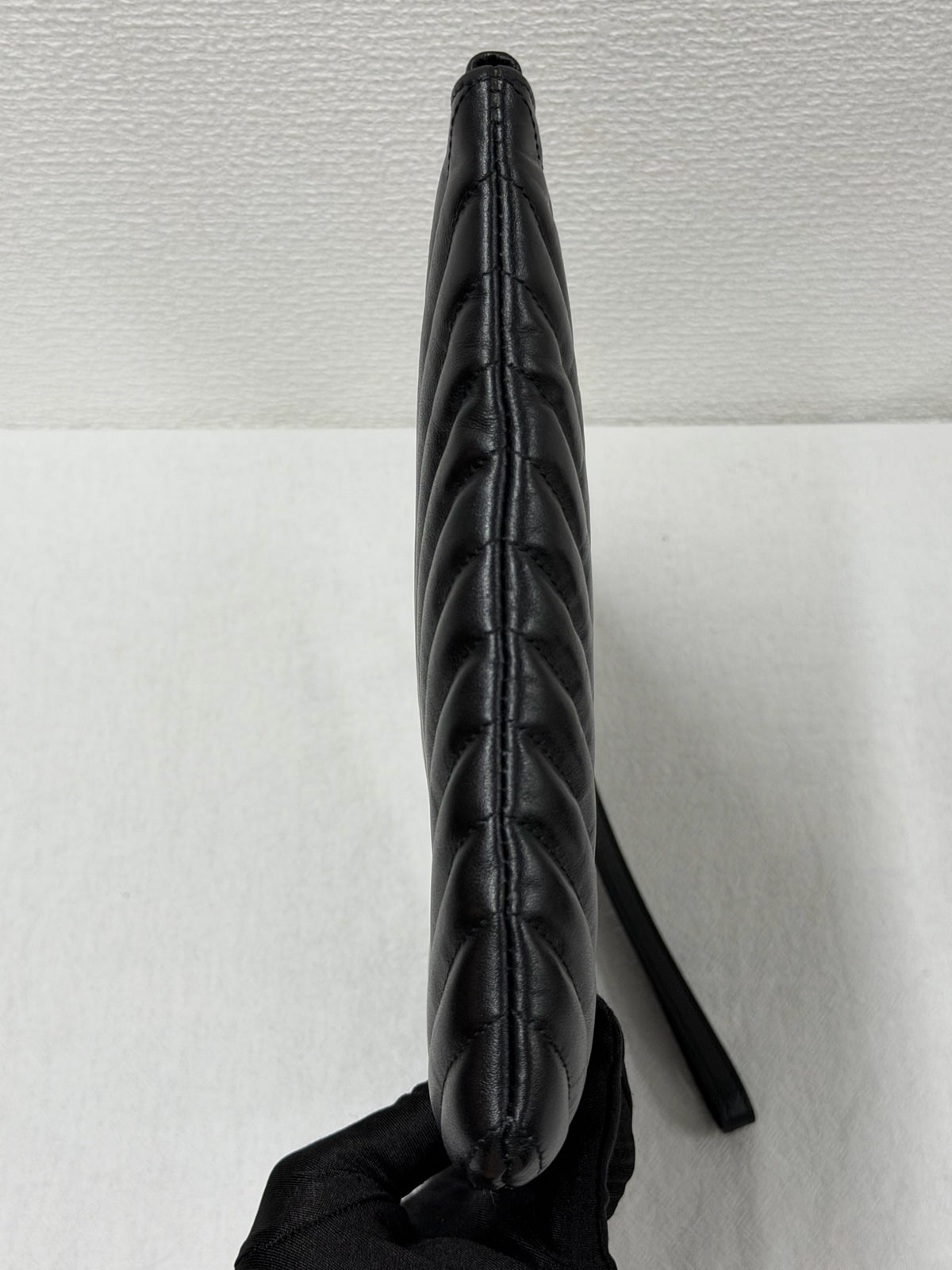 Saint Laurent YSL  Matelassé Leather Zip Tablet  Clutch