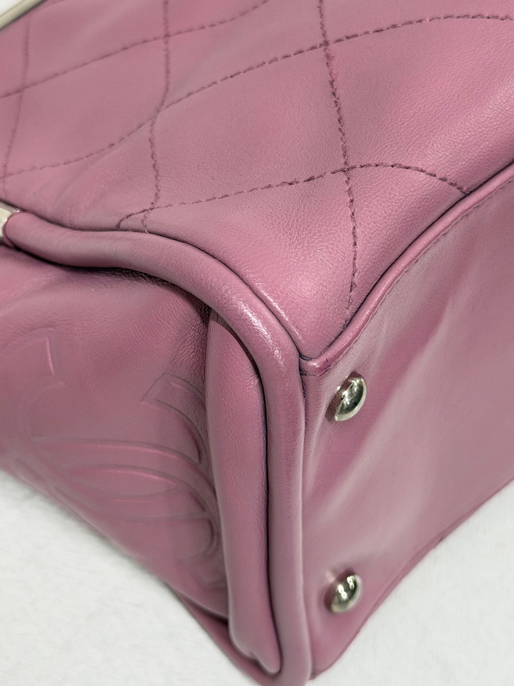CHANEL Ultimate Soft Quilted Lambskin Frame Bag with CC Toggle Charm Pink