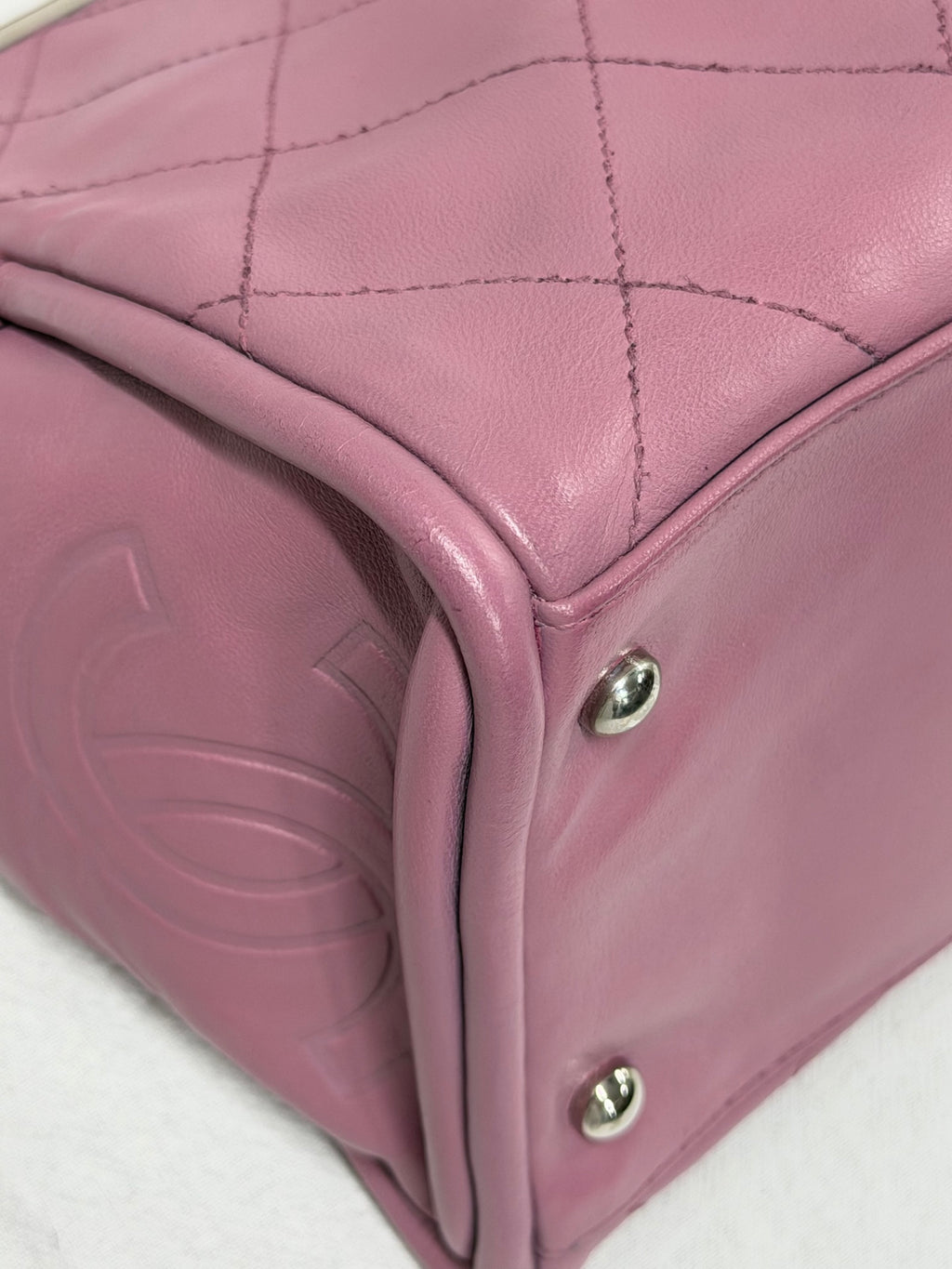 CHANEL Ultimate Soft Quilted Lambskin Frame Bag with CC Toggle Charm Pink
